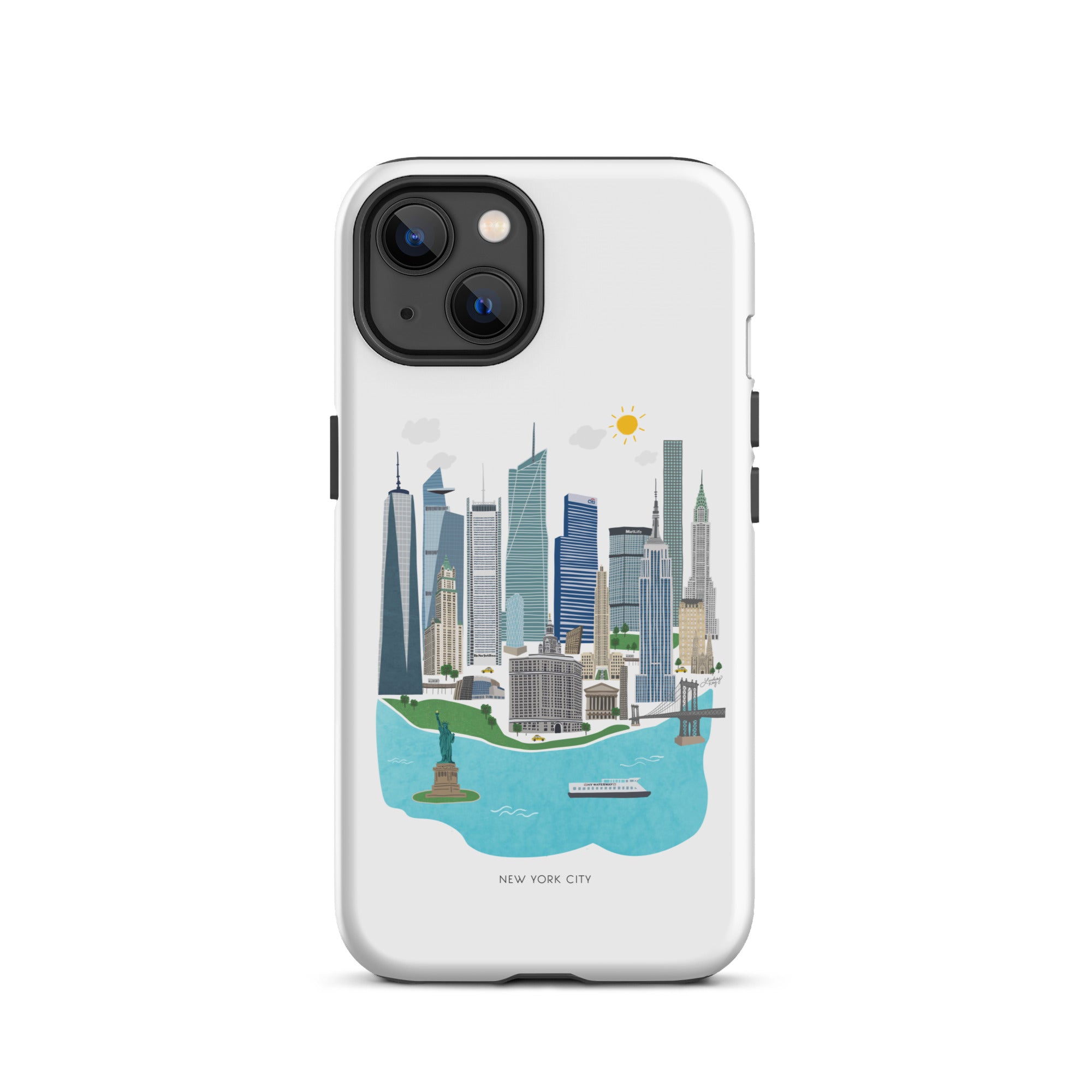 Horizonte de la ciudad de Nueva York - Funda resistente para iPhone®