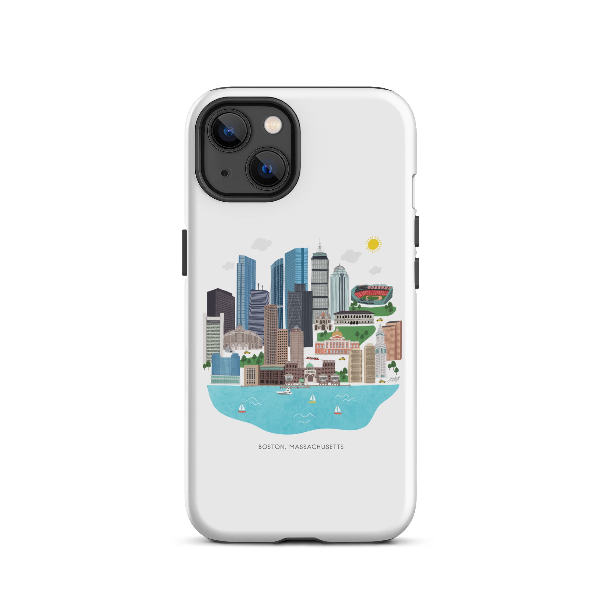 Illustration de l'horizon de Boston - Coque rigide pour iPhone®