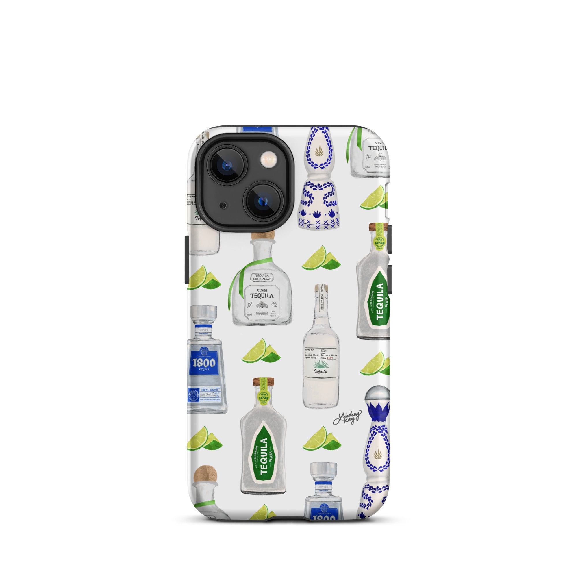 Patrón de ilustración de botellas de tequila - Funda resistente para iPhone®