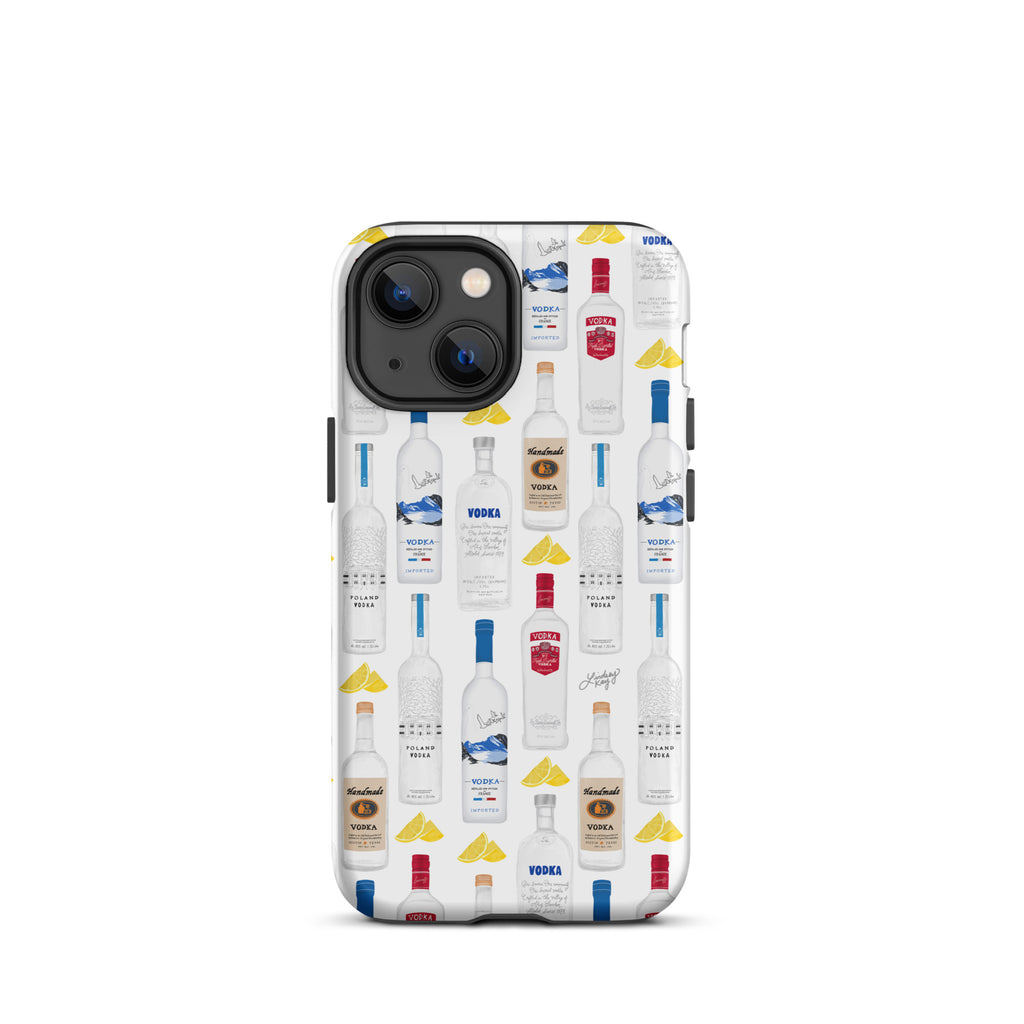 Vodka Bottles Illustration Pattern - Tough Case for iPhone®