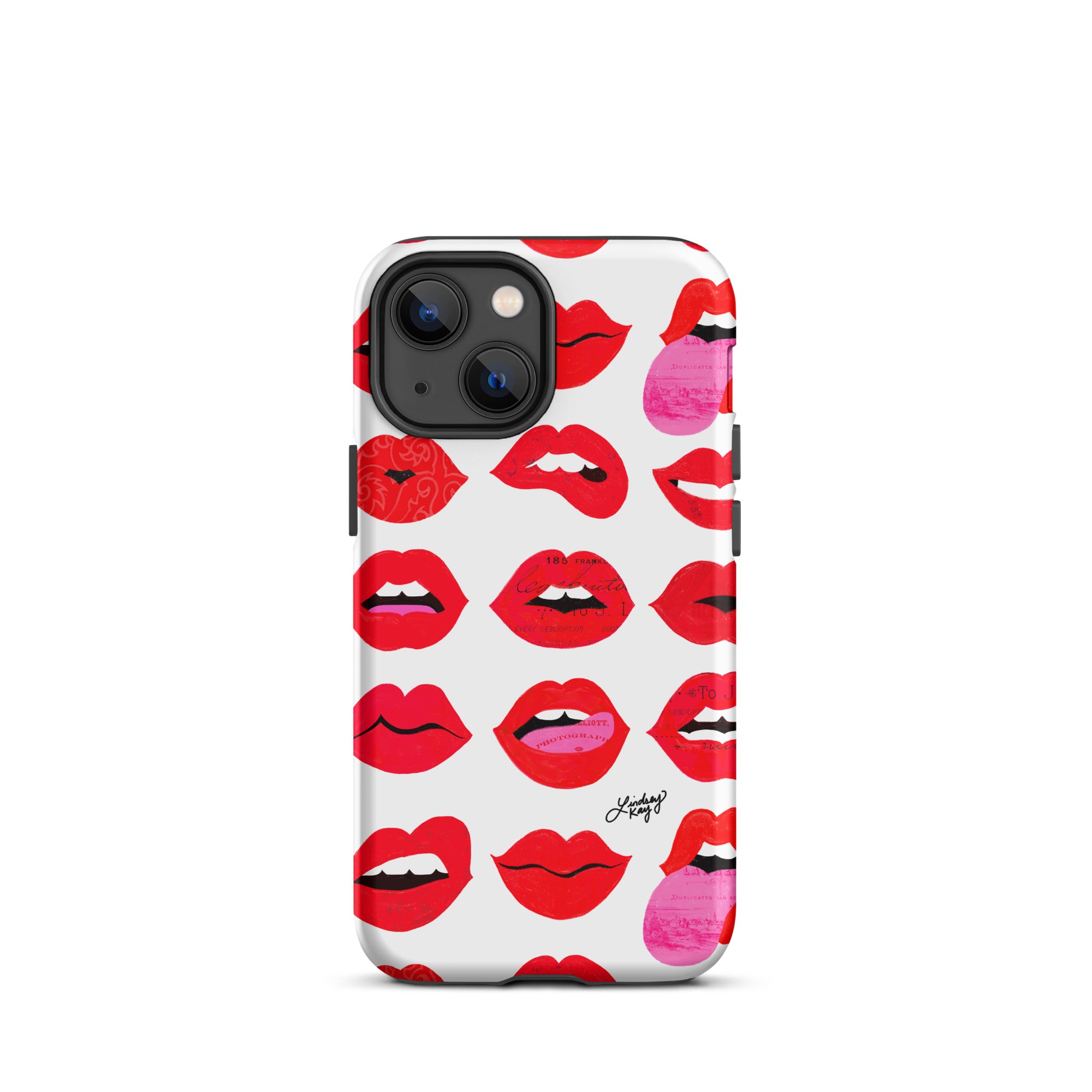 Labios rojos de amor - Funda resistente para iPhone®