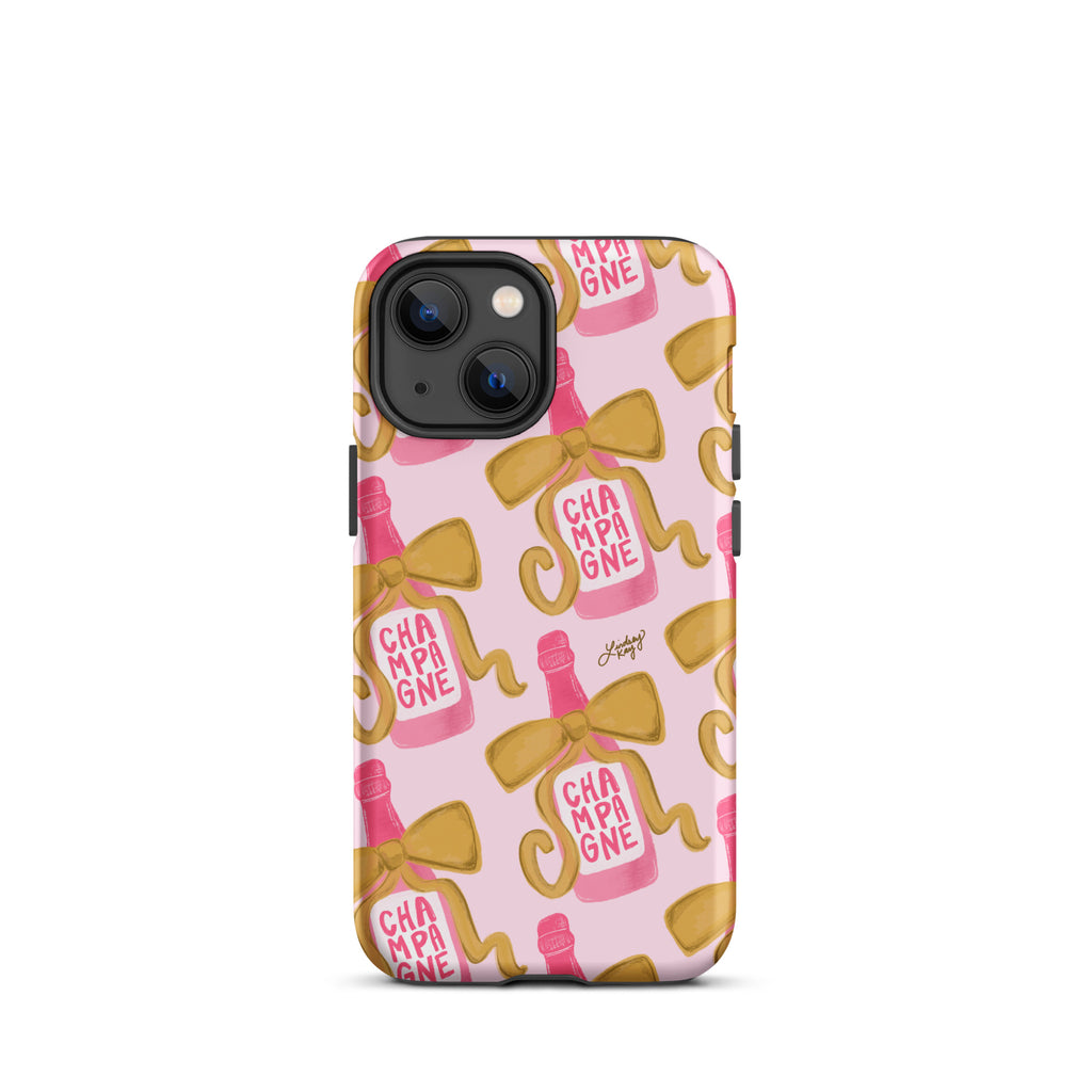 Ribbon Champagne Bottle - Tough Case for iPhone®