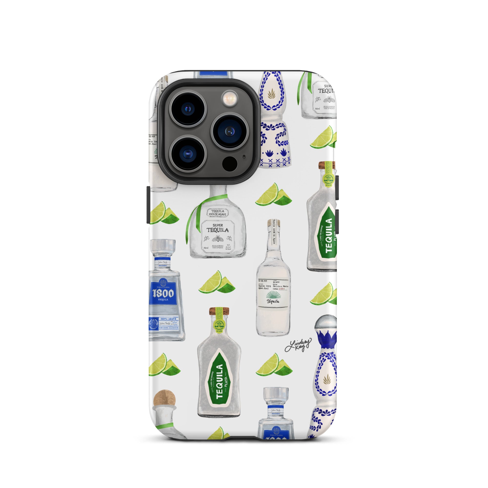 Tequila Bottles Illustration Pattern - Tough Case for iPhone®