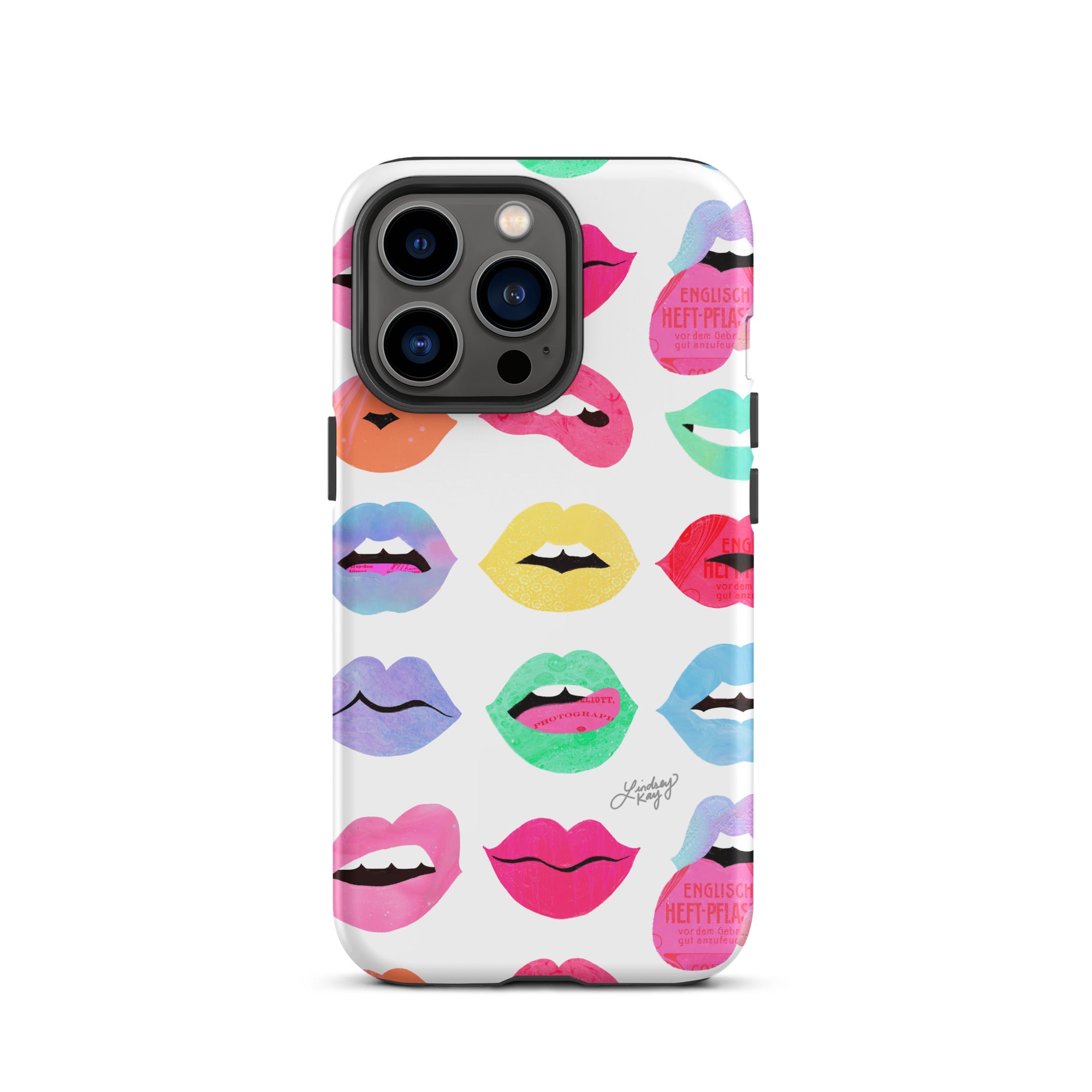 Labios de amor arcoíris - Funda resistente para iPhone®
