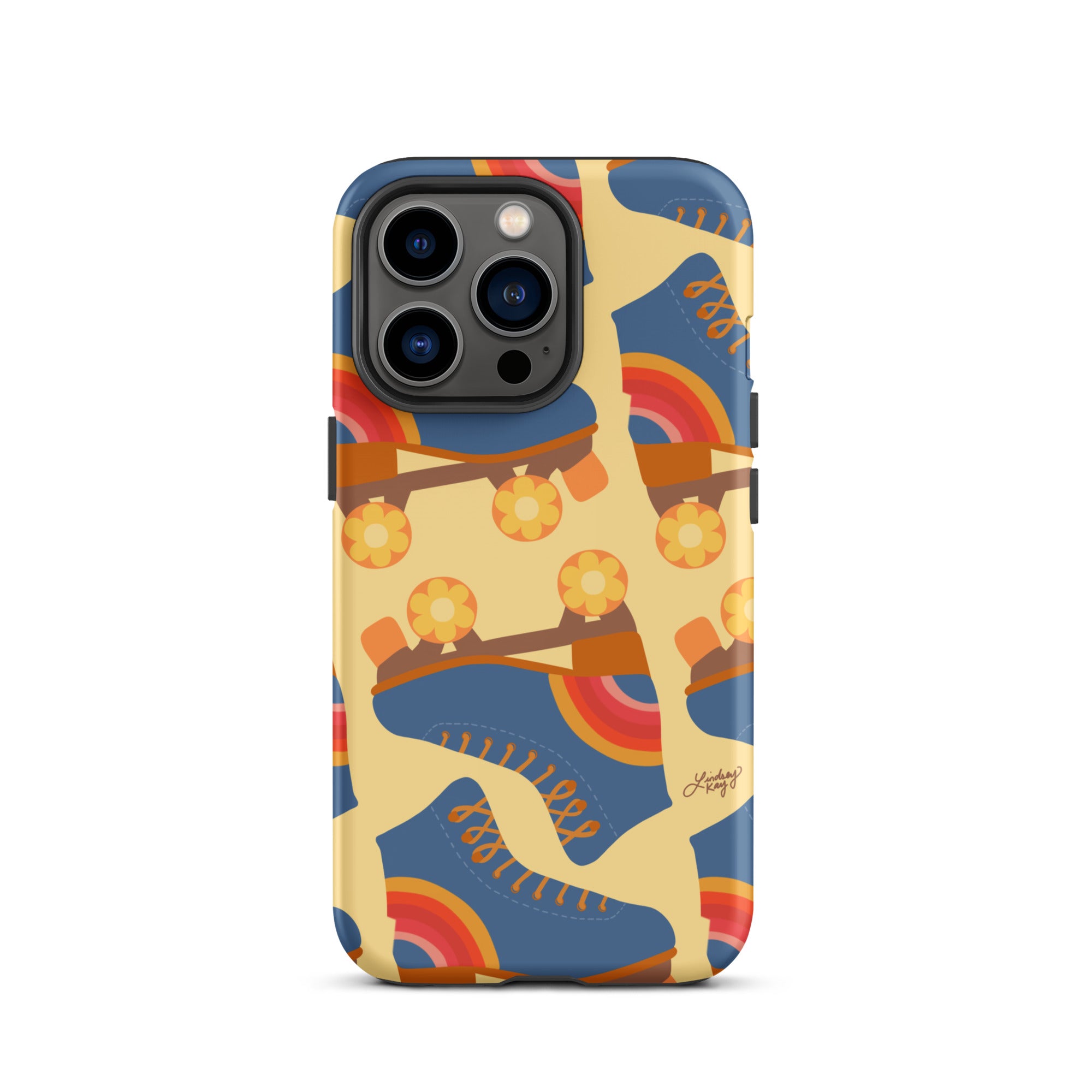 Ilustración de patines retro - Funda resistente para iPhone®