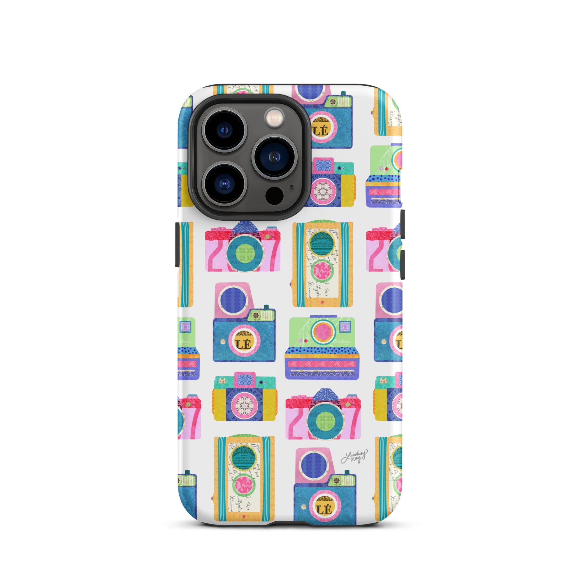Retro Cameras Illustration - Tough Case for iPhone®