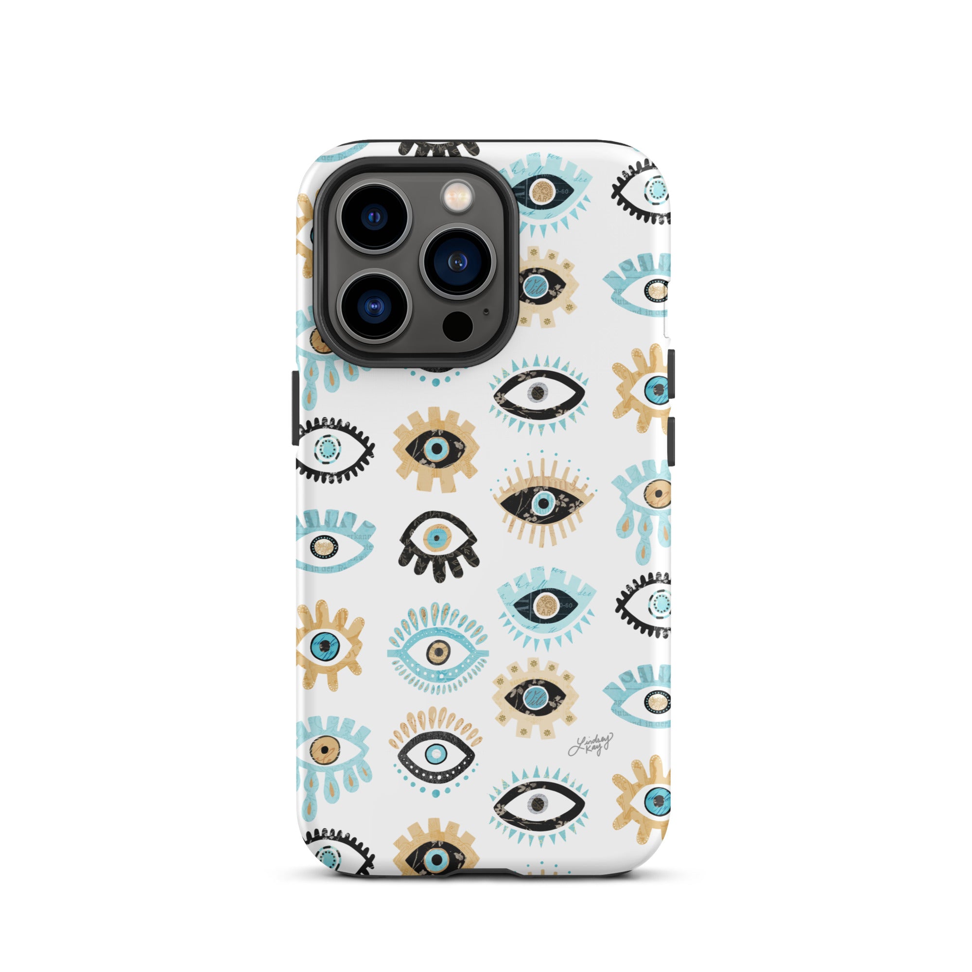 Patrón de mal de ojo - Funda resistente para iPhone®