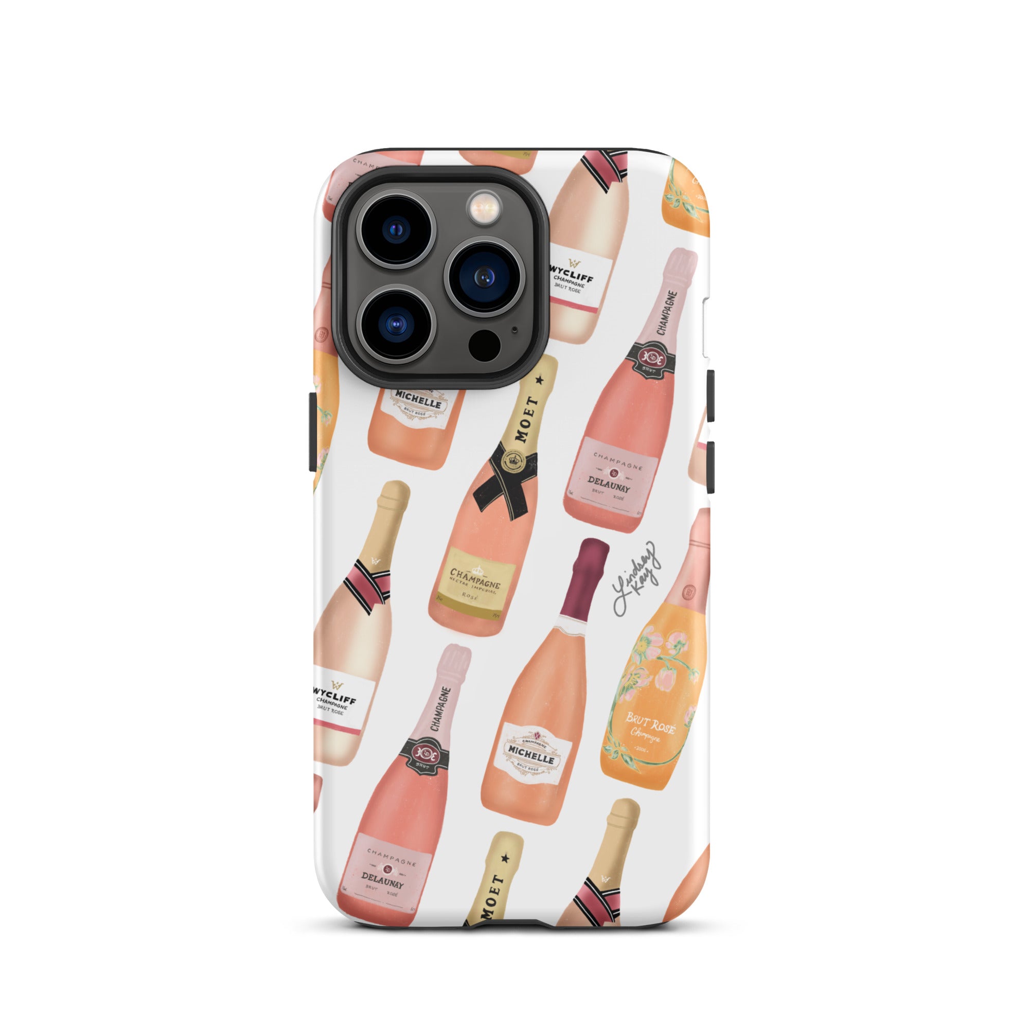 Botellas de champán rosa - Funda resistente para iPhone®