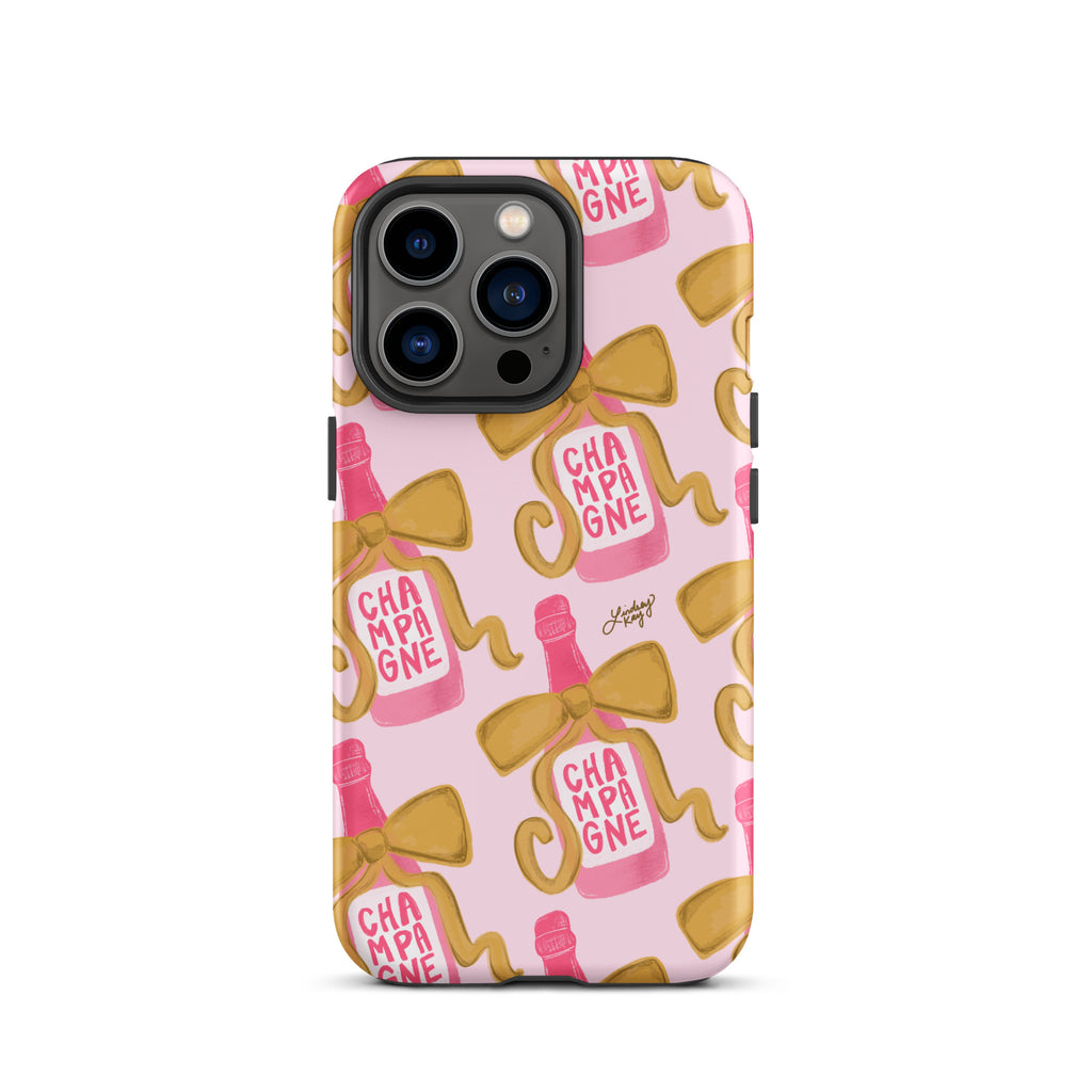 Ribbon Champagne Bottle - Tough Case for iPhone®