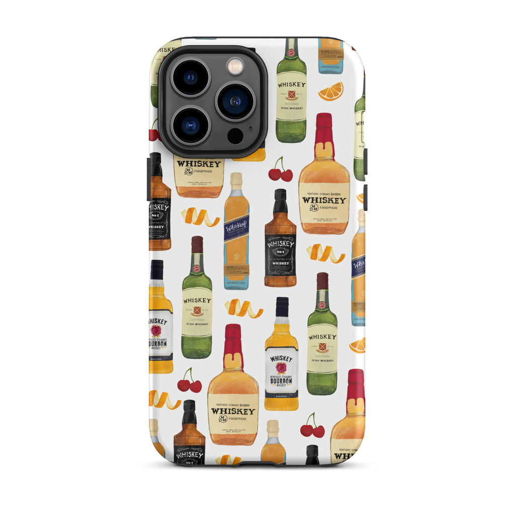 Whiskey Bottles Illustration - Tough Case for iPhone®