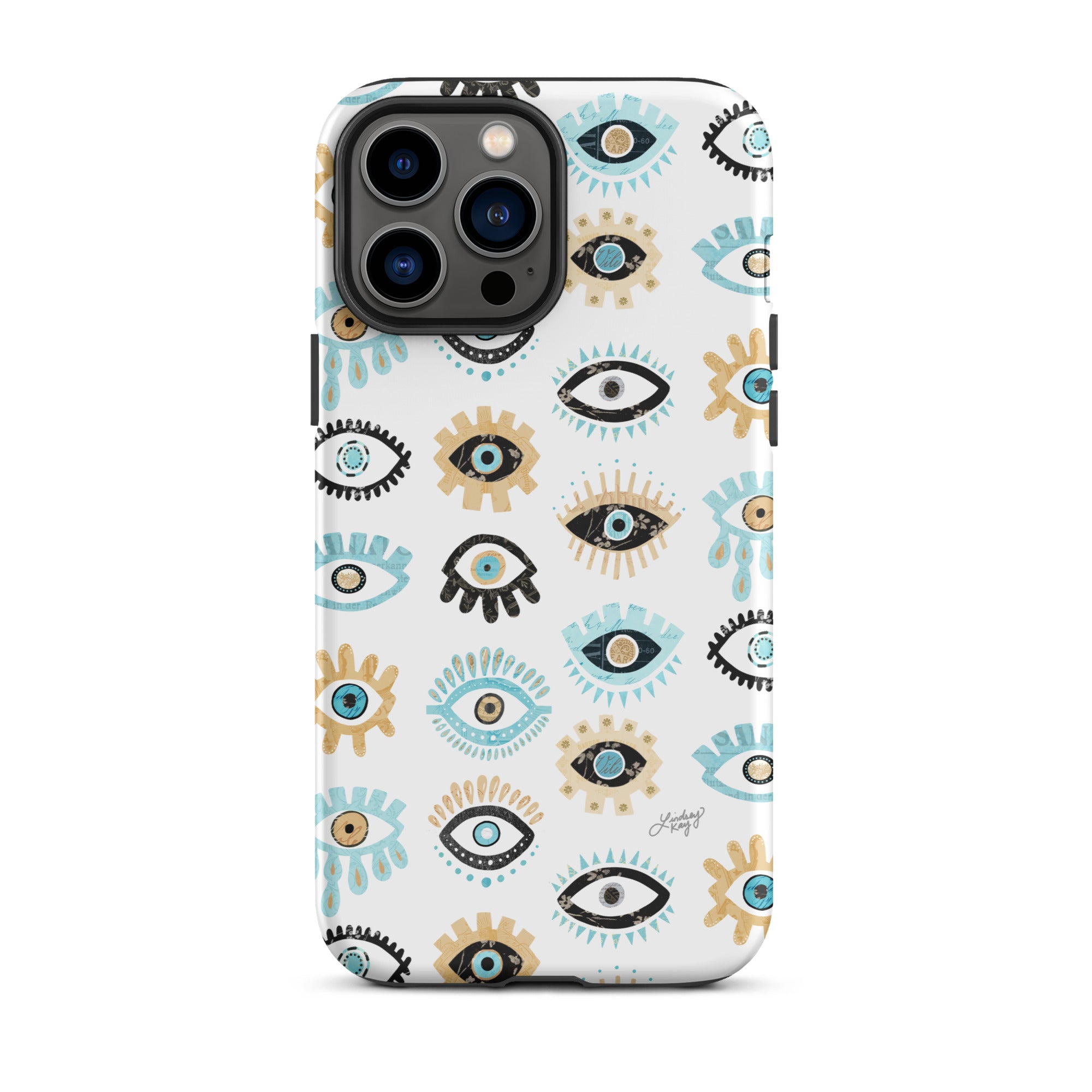 Patrón de mal de ojo - Funda resistente para iPhone®