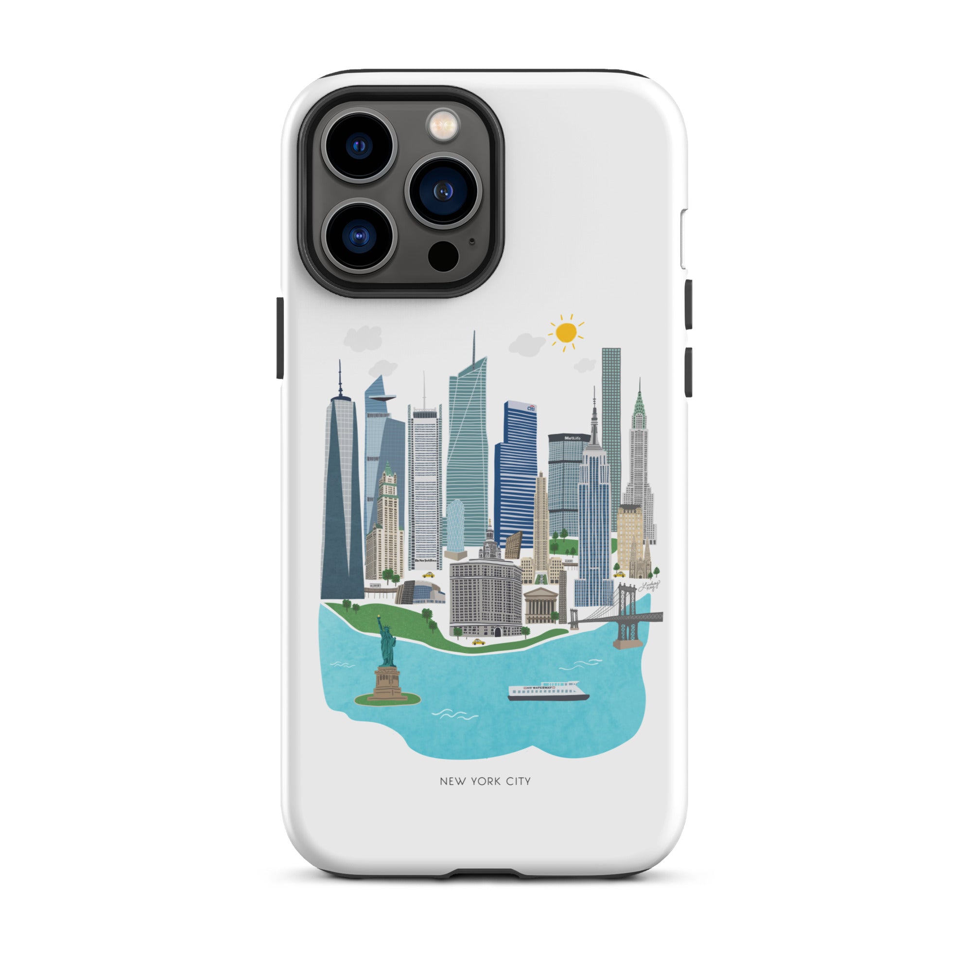 Horizonte de la ciudad de Nueva York - Funda resistente para iPhone®