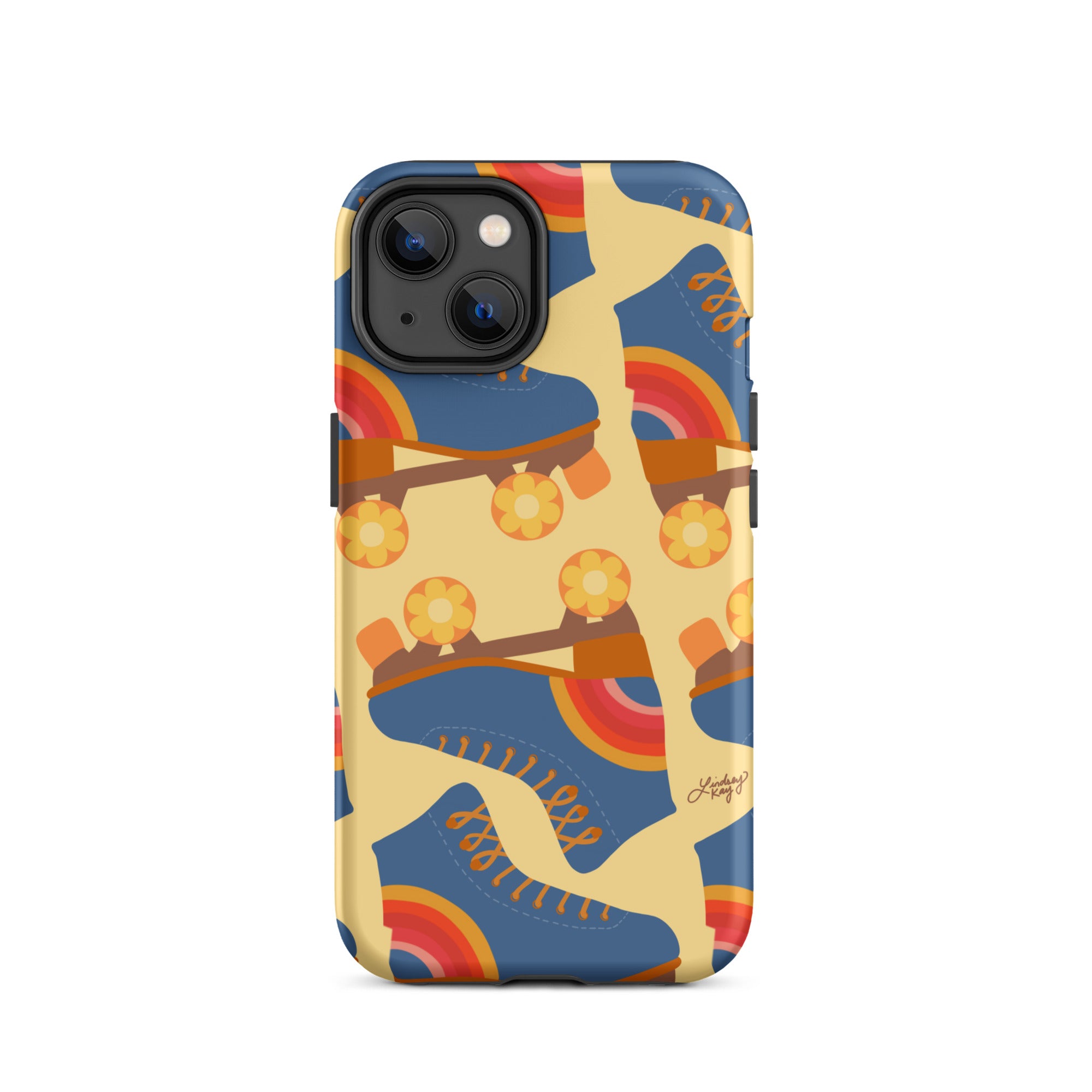 Ilustración de patines retro - Funda resistente para iPhone®