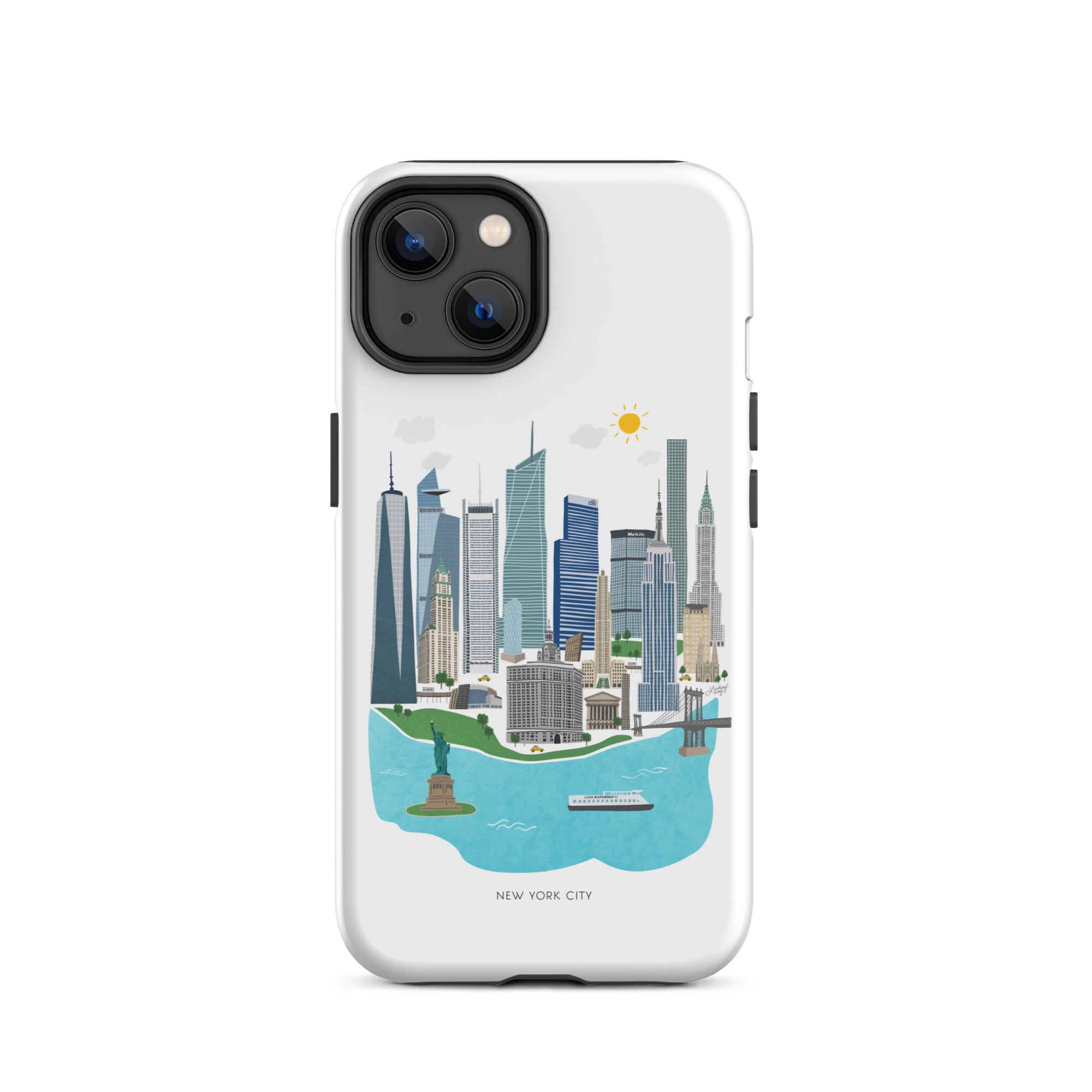 Horizonte de la ciudad de Nueva York - Funda resistente para iPhone®