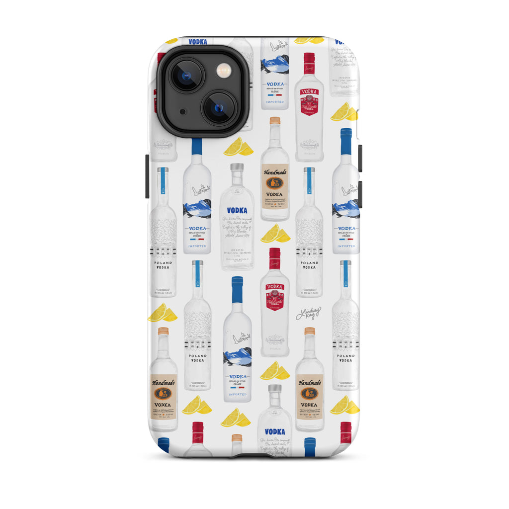 Vodka Bottles Illustration Pattern - Tough Case for iPhone®
