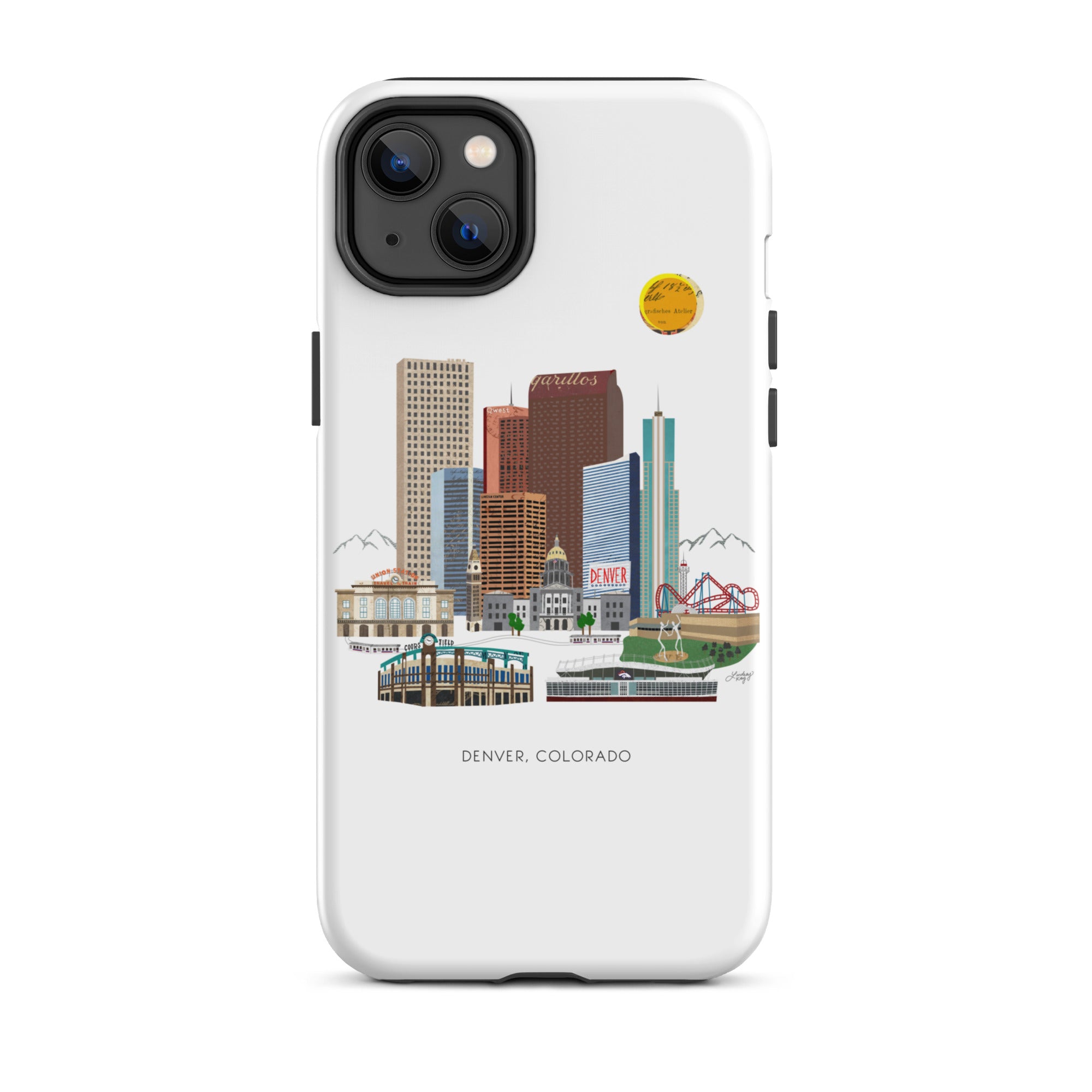 Ilustración del horizonte de Denver - Funda resistente para iPhone®