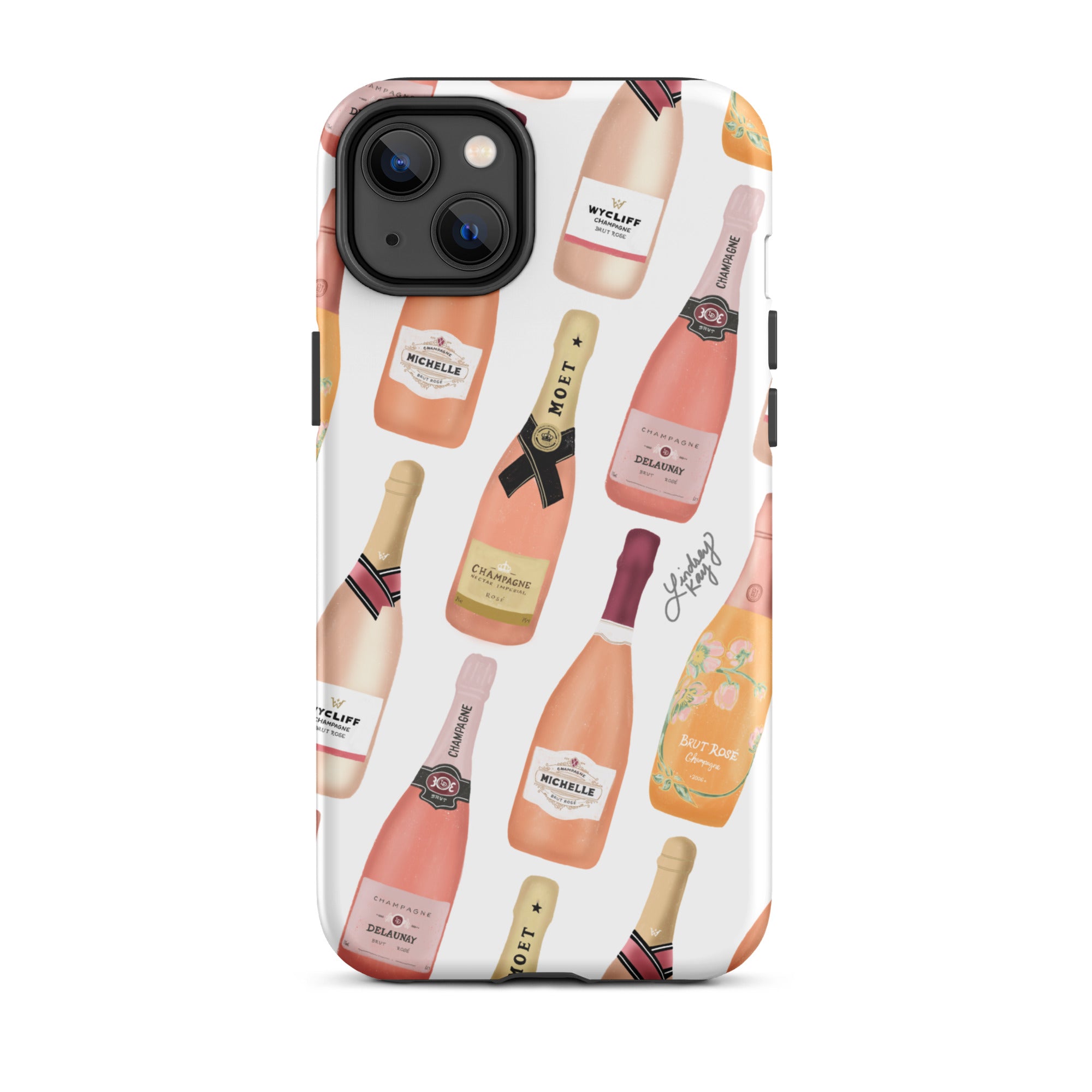 Botellas de champán rosa - Funda resistente para iPhone®