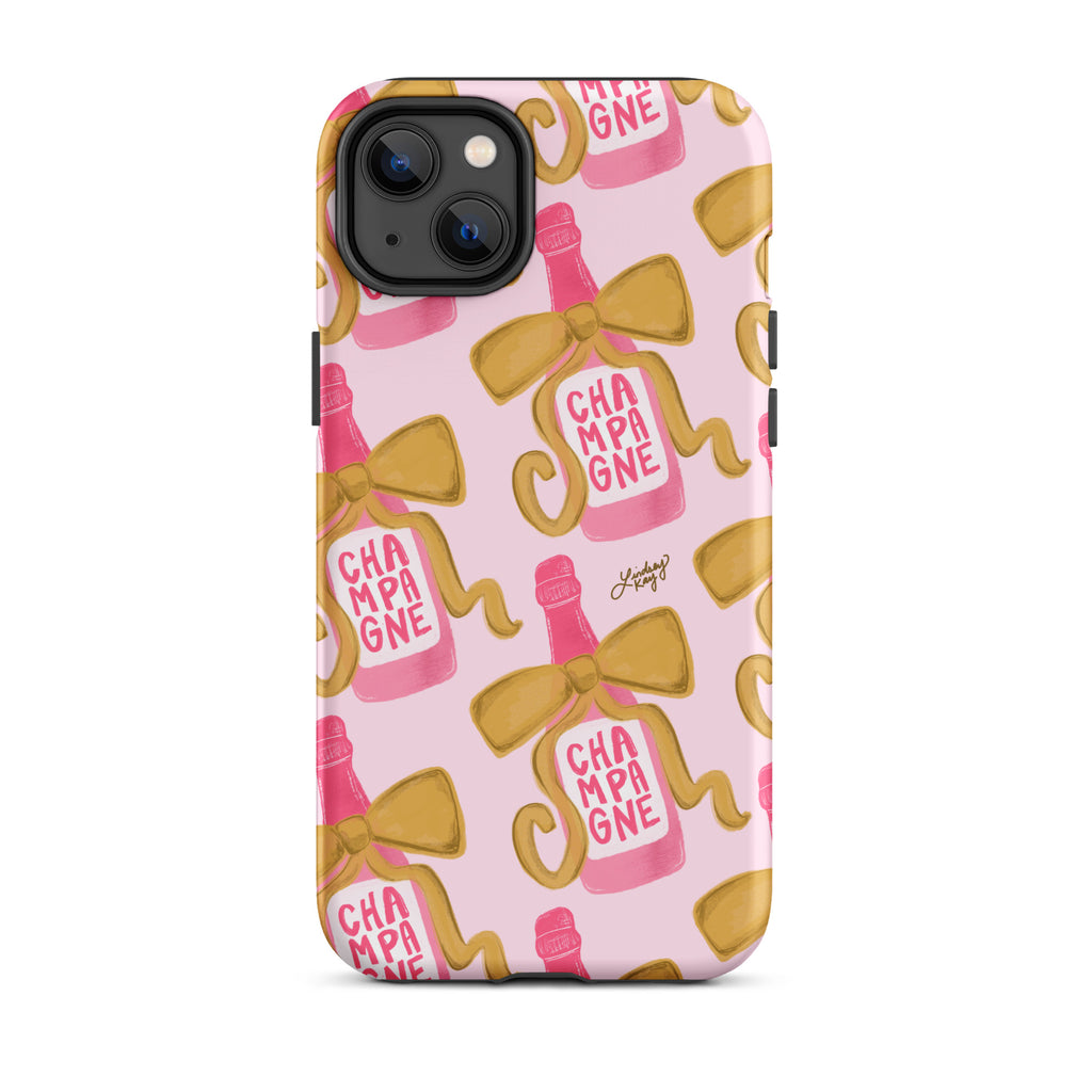 Ribbon Champagne Bottle - Tough Case for iPhone®