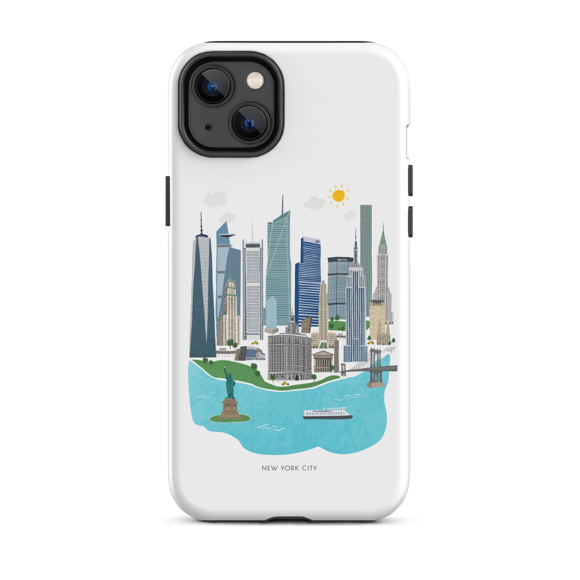 Horizonte de la ciudad de Nueva York - Funda resistente para iPhone®