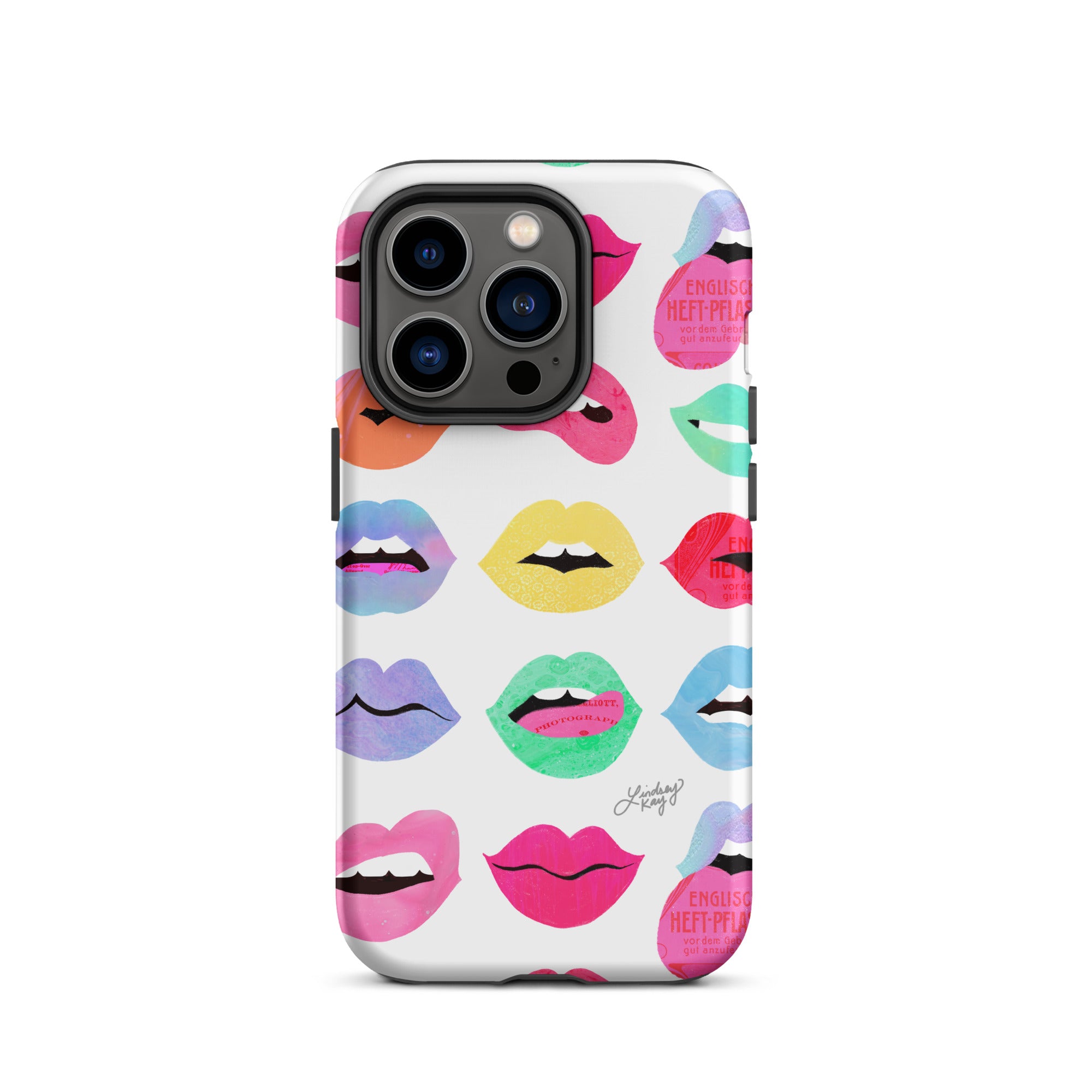 Labios de amor arcoíris - Funda resistente para iPhone®