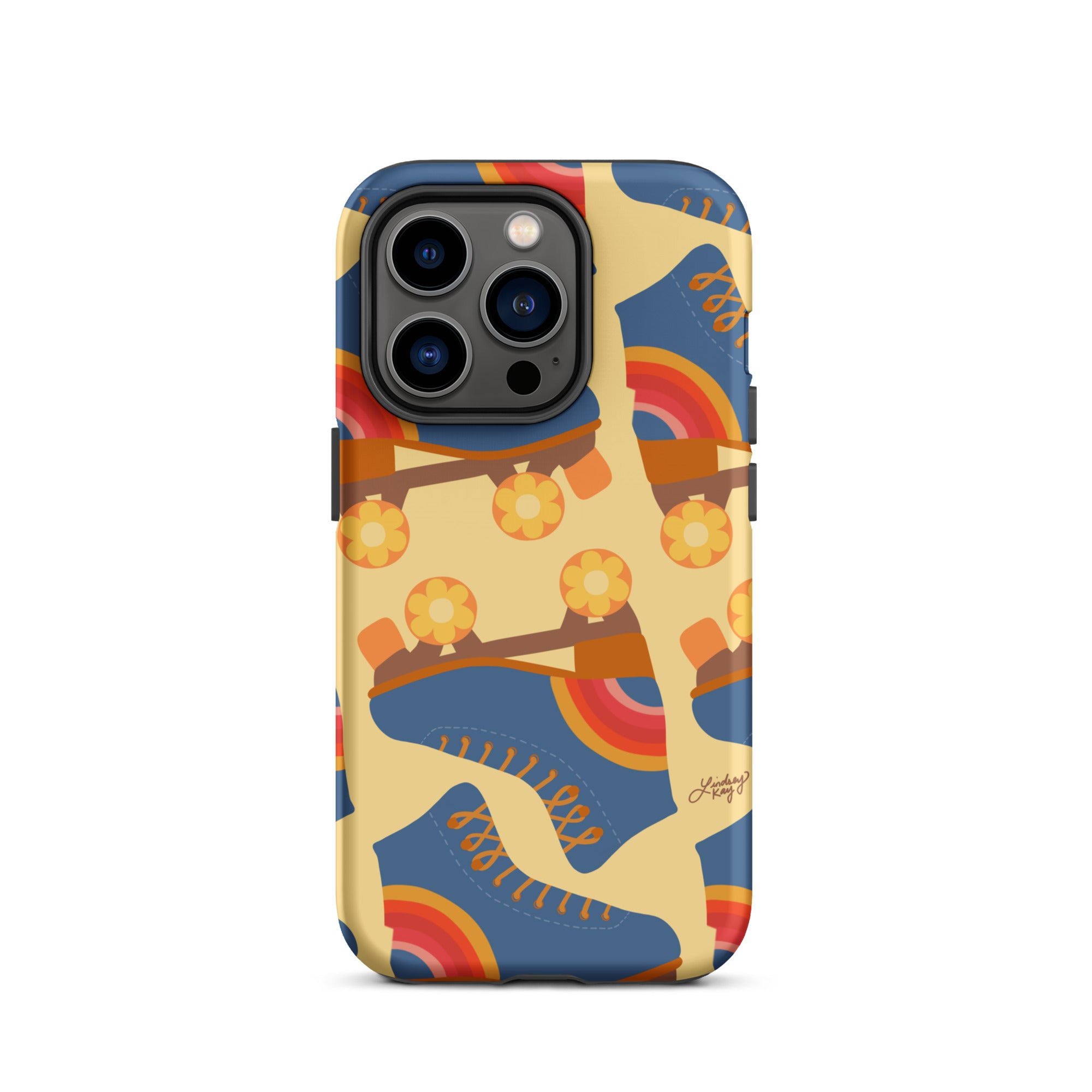 Ilustración de patines retro - Funda resistente para iPhone®