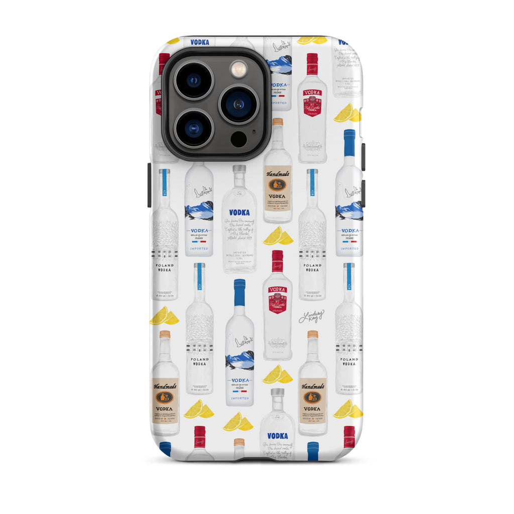 Vodka Bottles Illustration Pattern - Tough Case for iPhone®