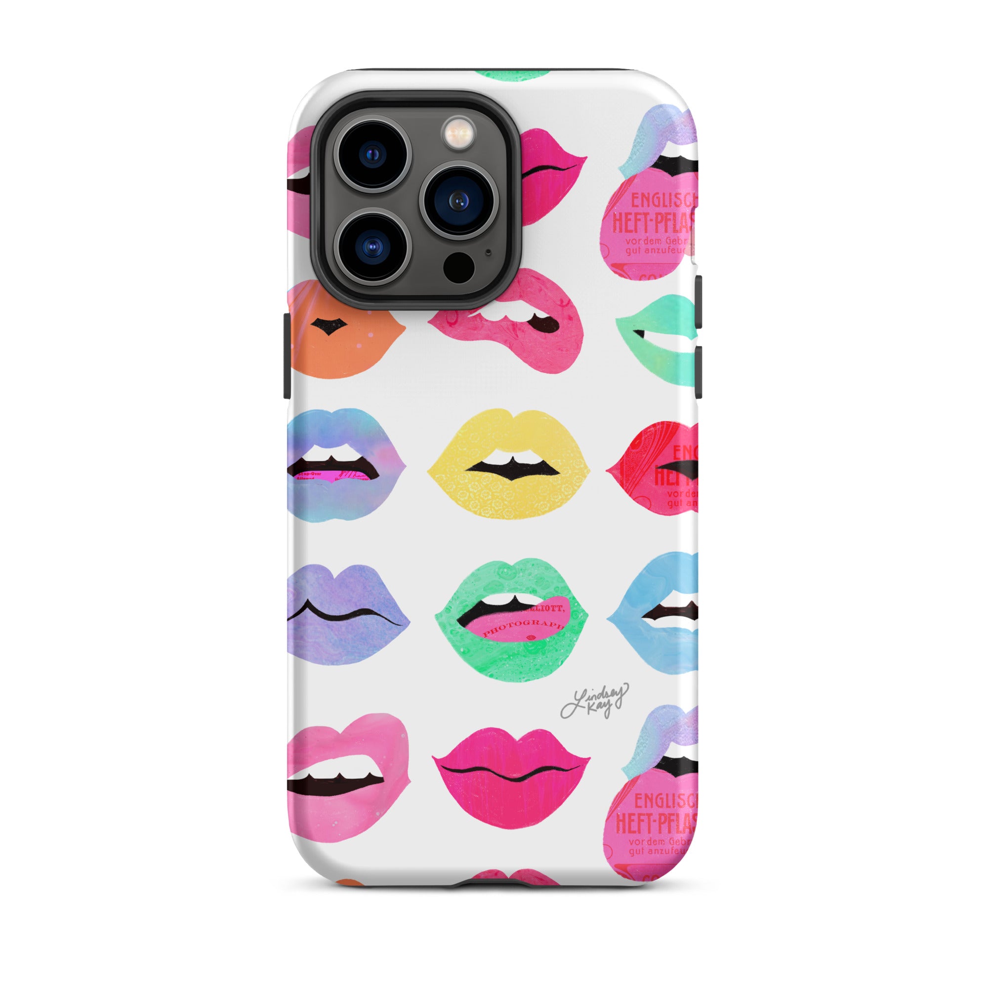 Labios de amor arcoíris - Funda resistente para iPhone®