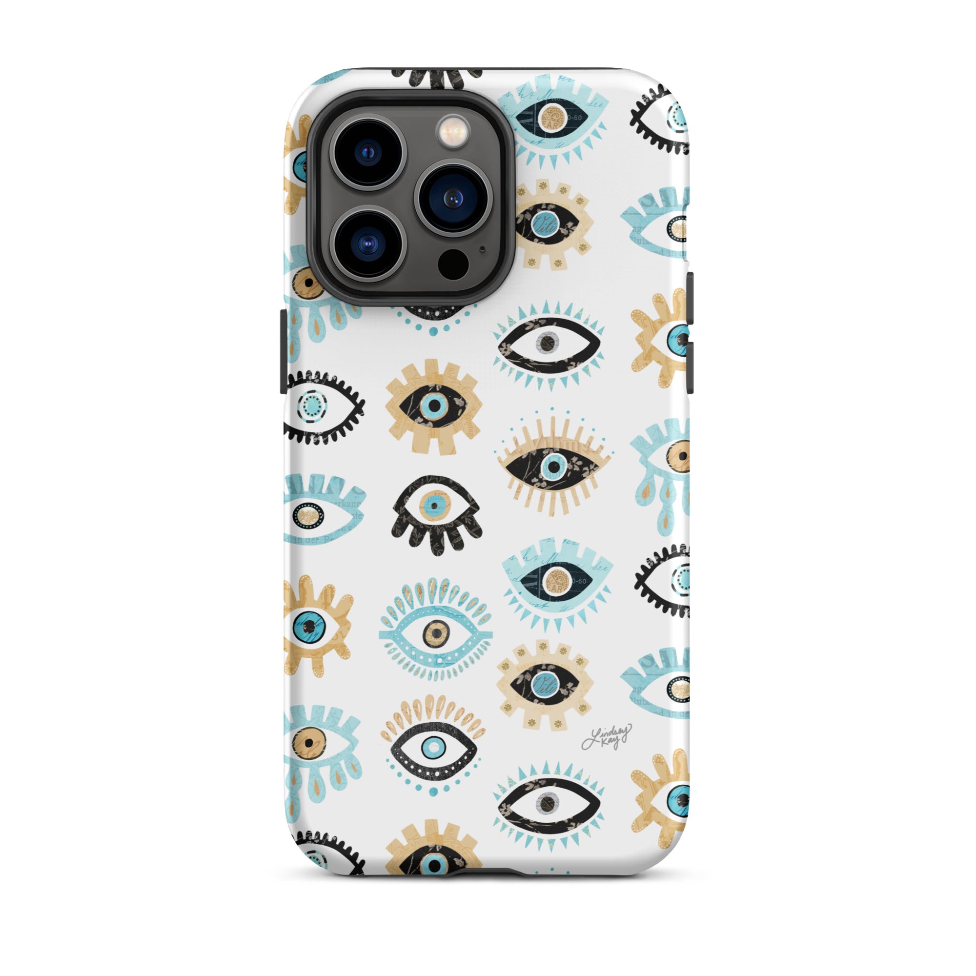 Patrón de mal de ojo - Funda resistente para iPhone®