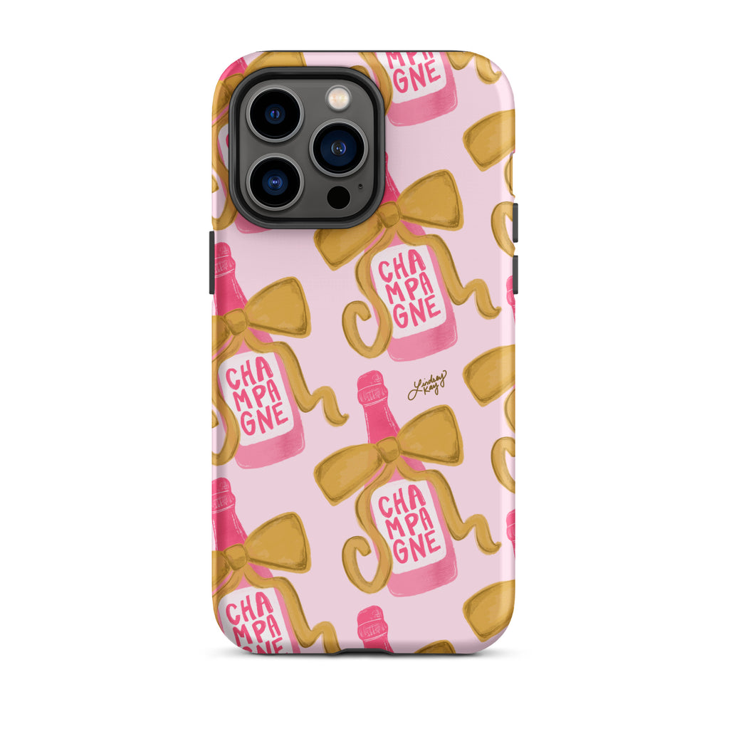 Ribbon Champagne Bottle - Tough Case for iPhone®