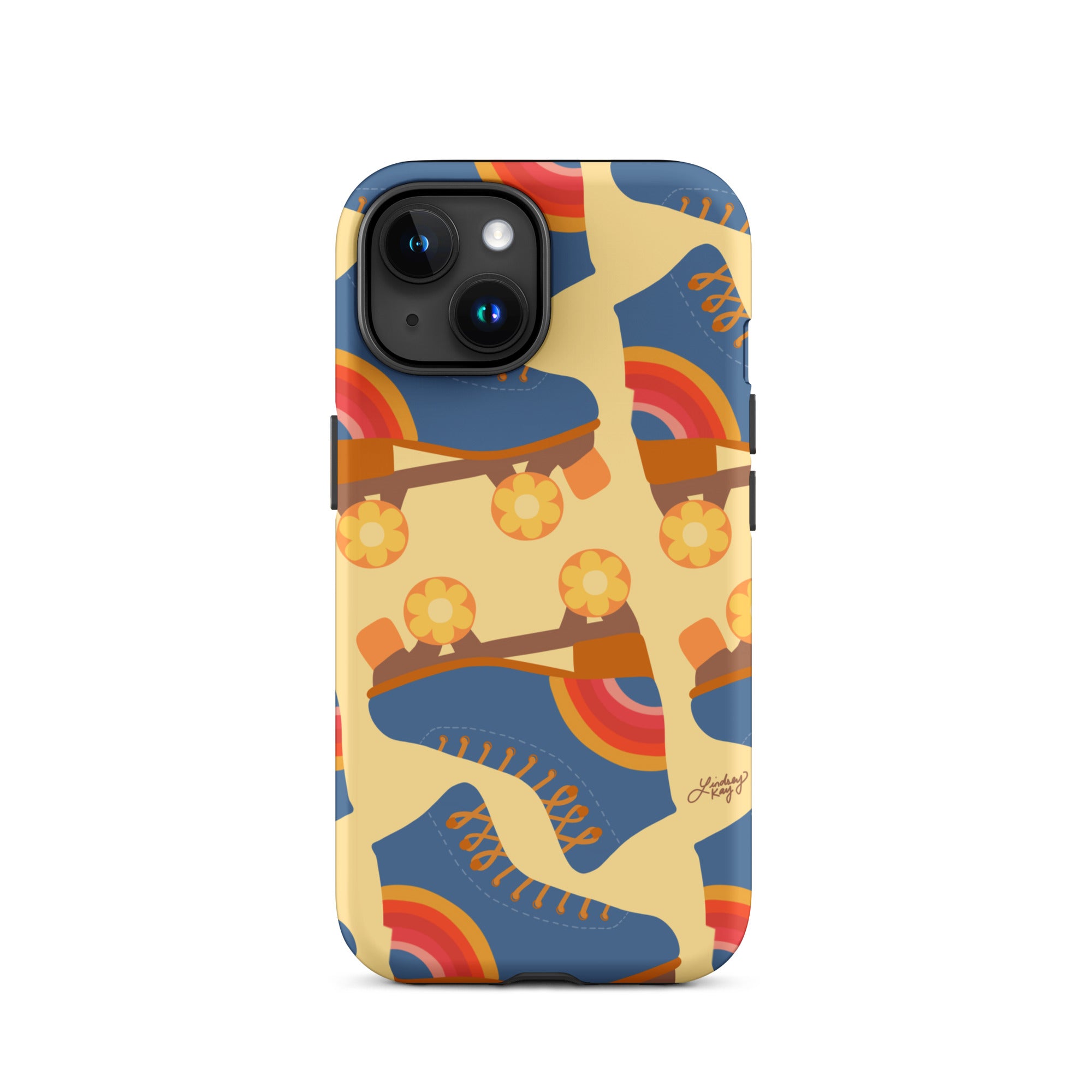 Ilustración de patines retro - Funda resistente para iPhone®