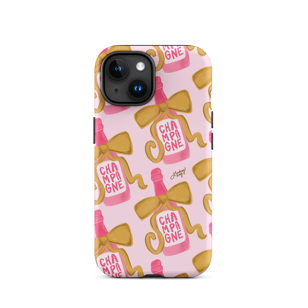 Ribbon Champagne Bottle - Tough Case for iPhone®