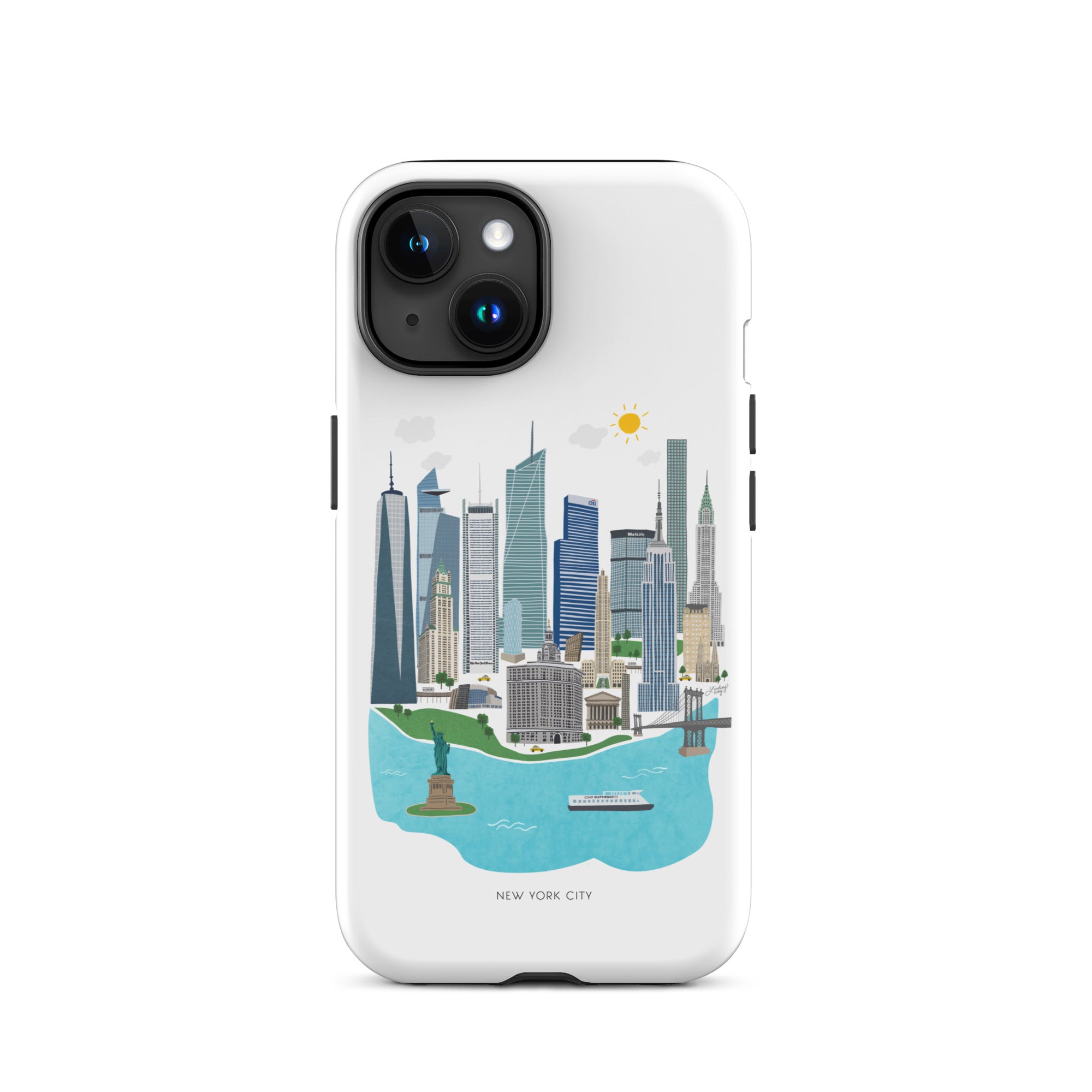 Horizonte de la ciudad de Nueva York - Funda resistente para iPhone®