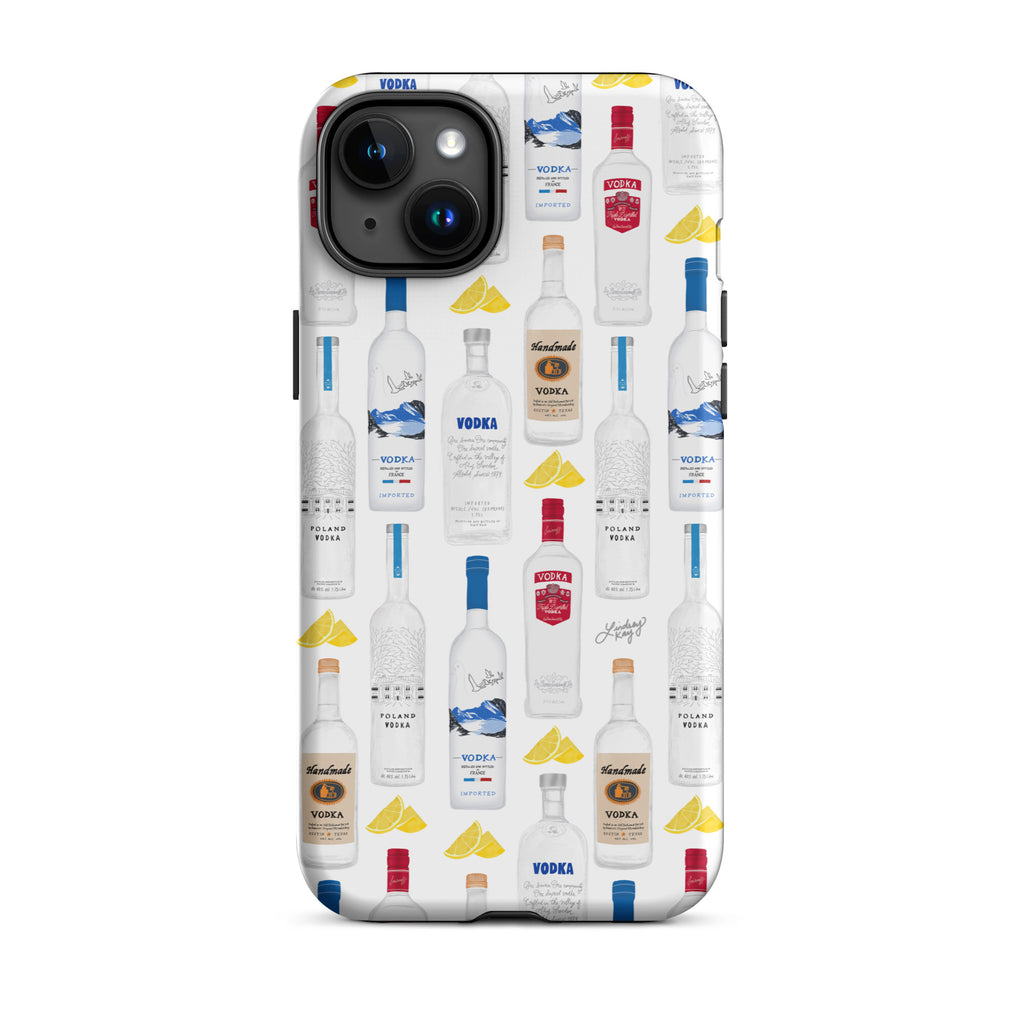 Vodka Bottles Illustration Pattern - Tough Case for iPhone®