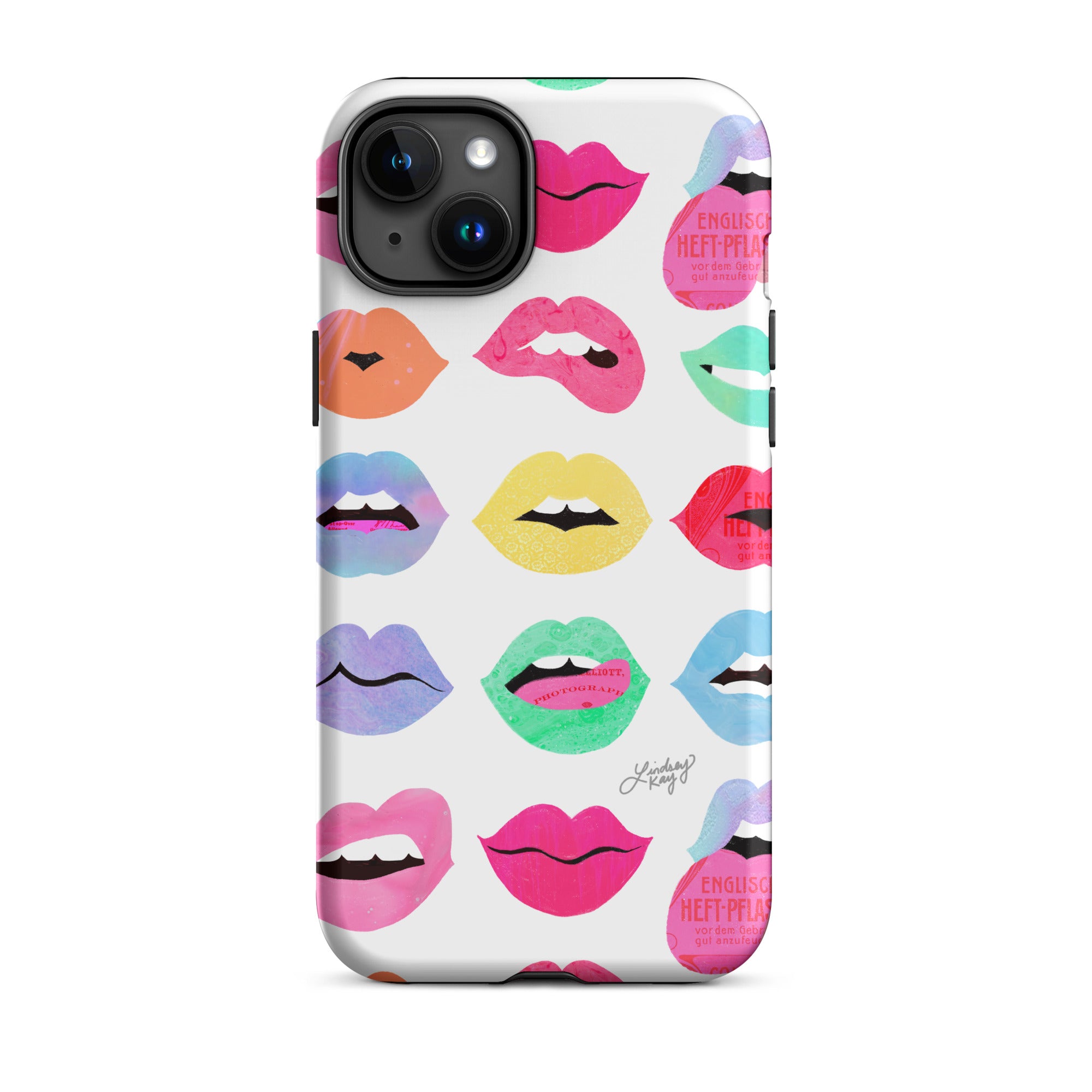 Labios de amor arcoíris - Funda resistente para iPhone®
