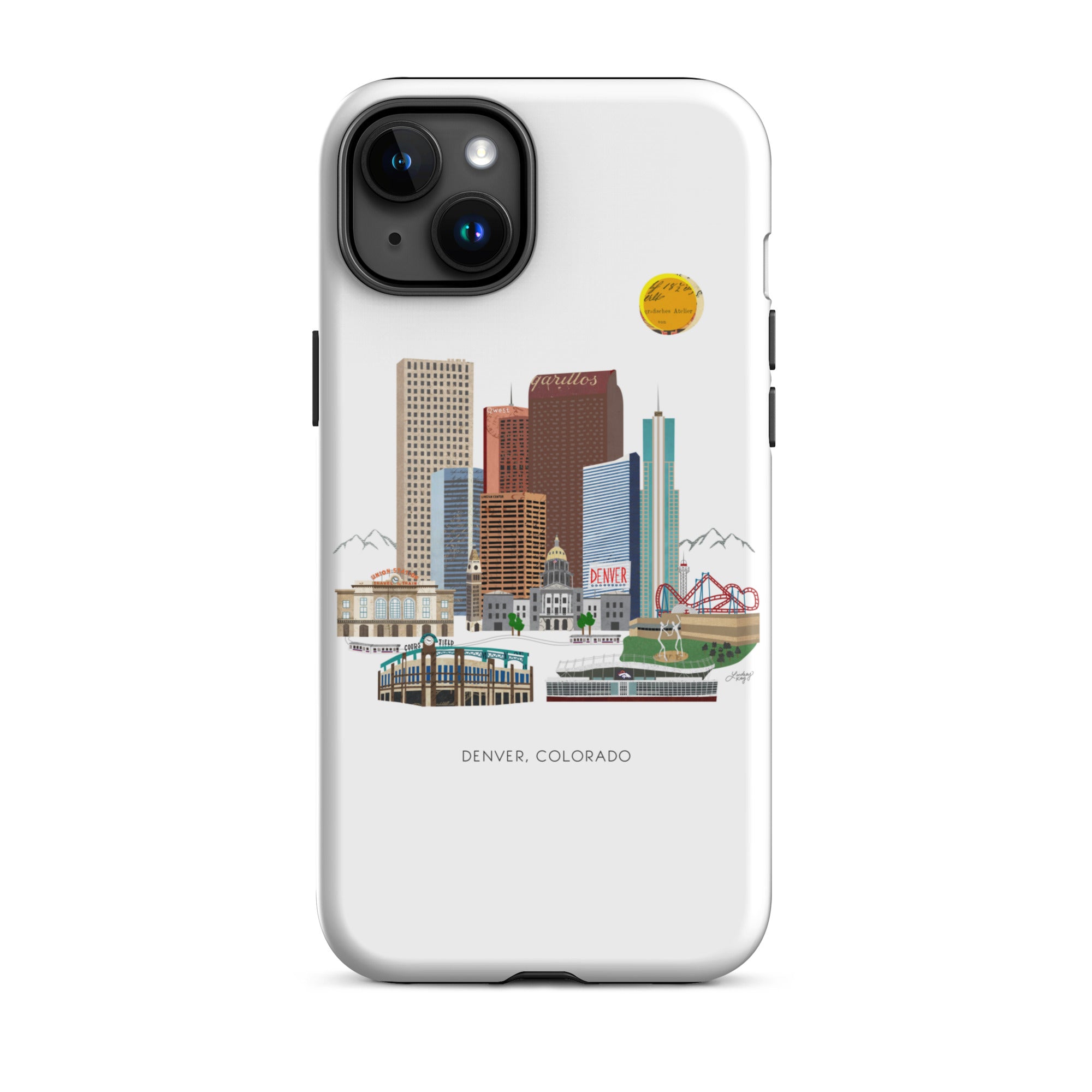Ilustración del horizonte de Denver - Funda resistente para iPhone®