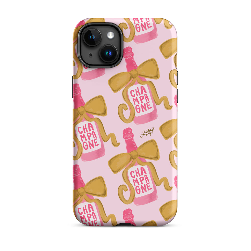Ribbon Champagne Bottle - Tough Case for iPhone®