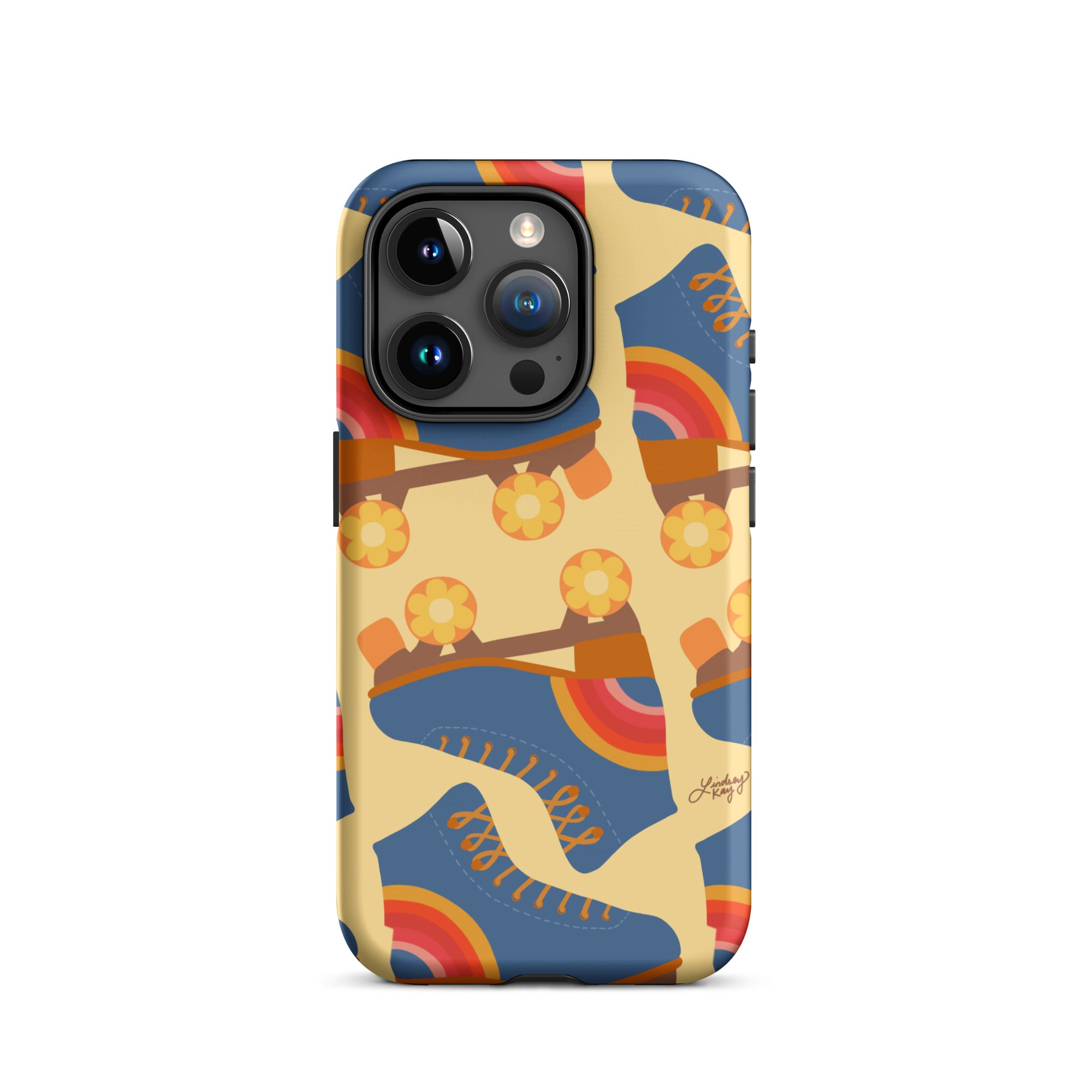 Ilustración de patines retro - Funda resistente para iPhone®