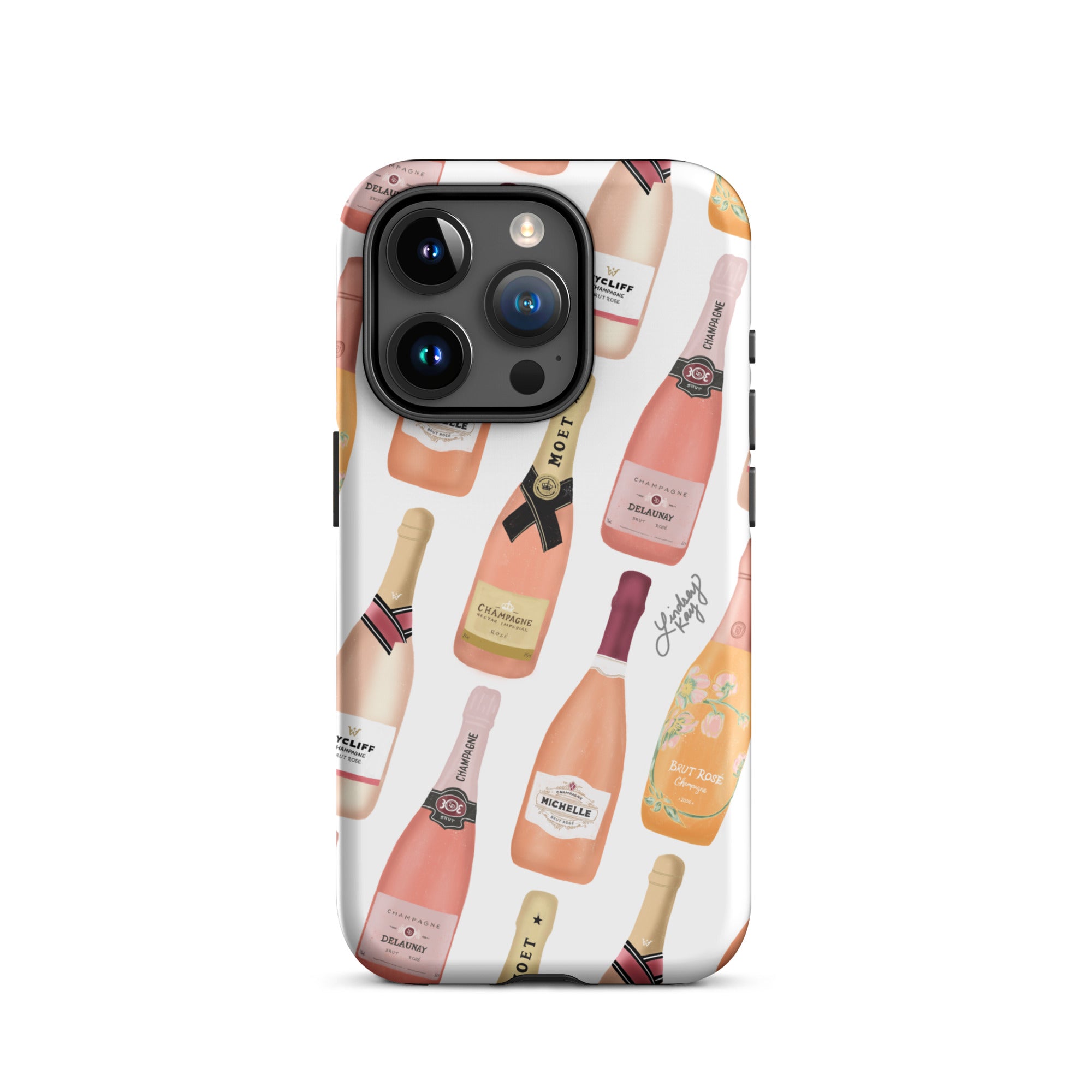 Botellas de champán rosa - Funda resistente para iPhone®