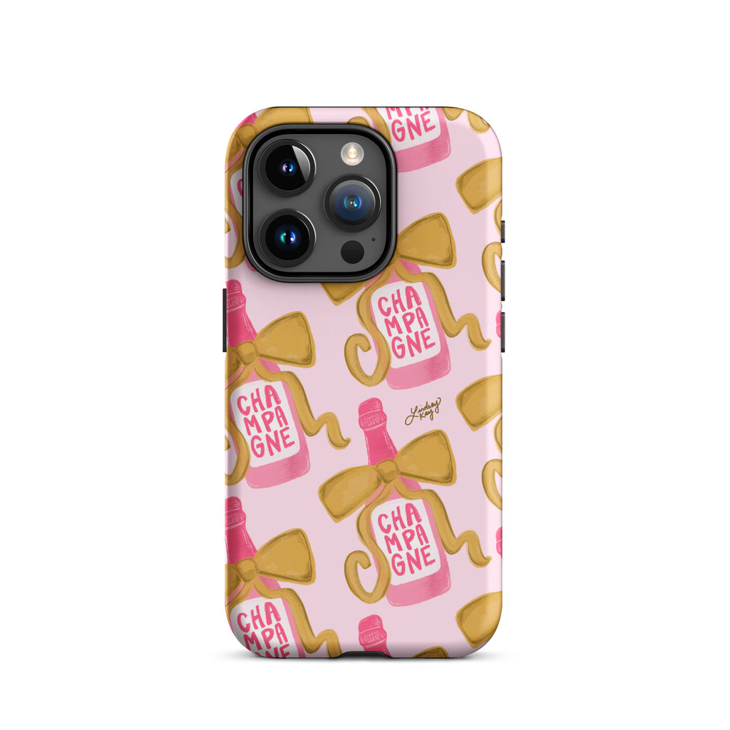 Ribbon Champagne Bottle - Tough Case for iPhone®