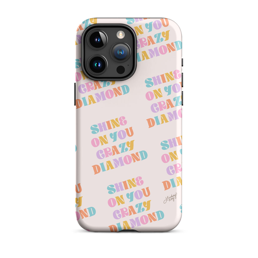 shine on you crazy diamond iphone 15 case cover mobile phone accessories