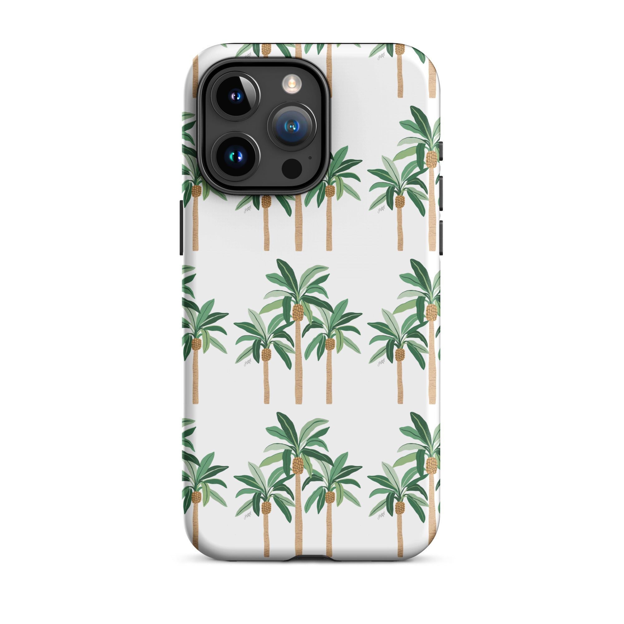 palm trees illustration pattern beach tropical florida iphone 15 case phone cover mobile accessories lindsey kay collective