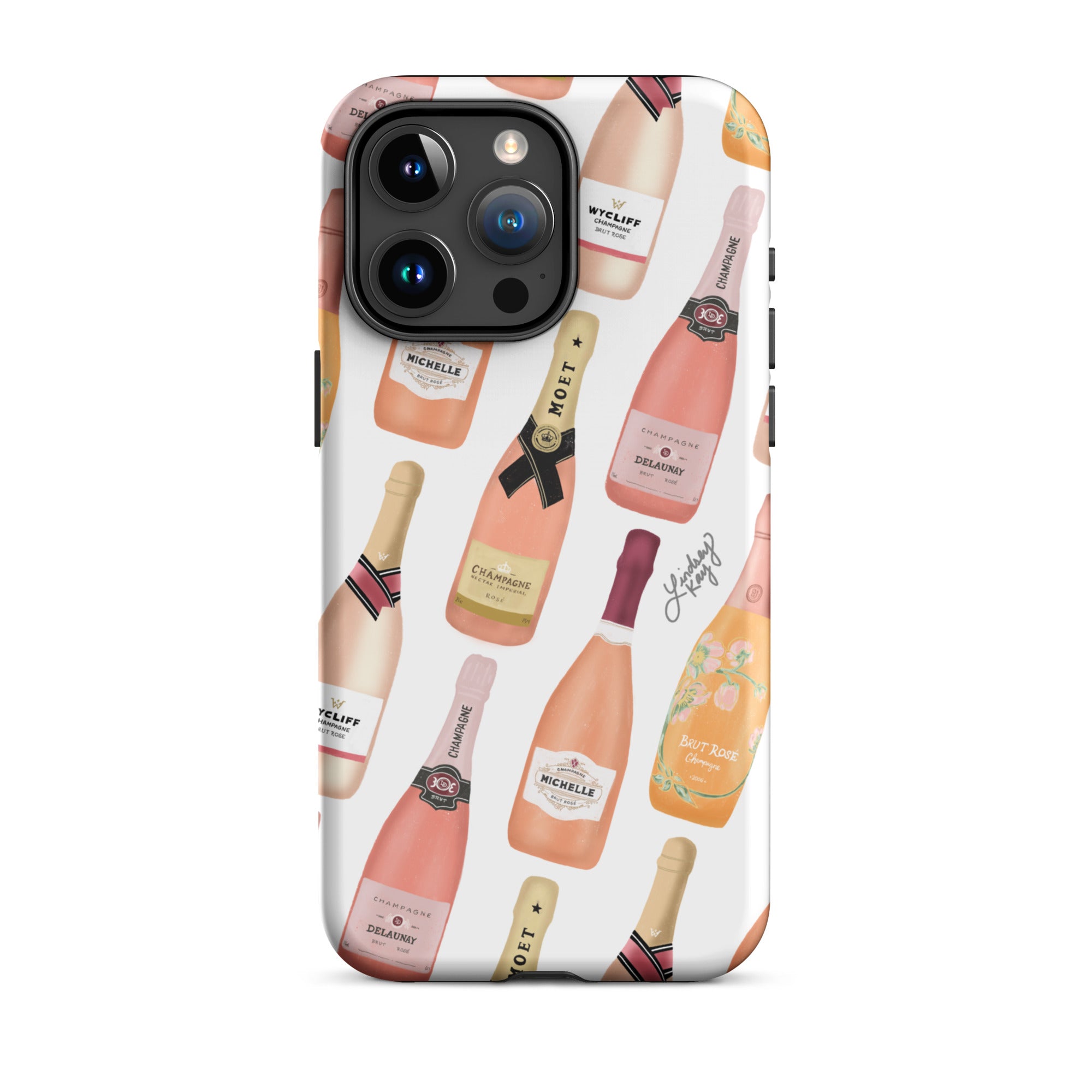 Botellas de champán rosa - Funda resistente para iPhone®