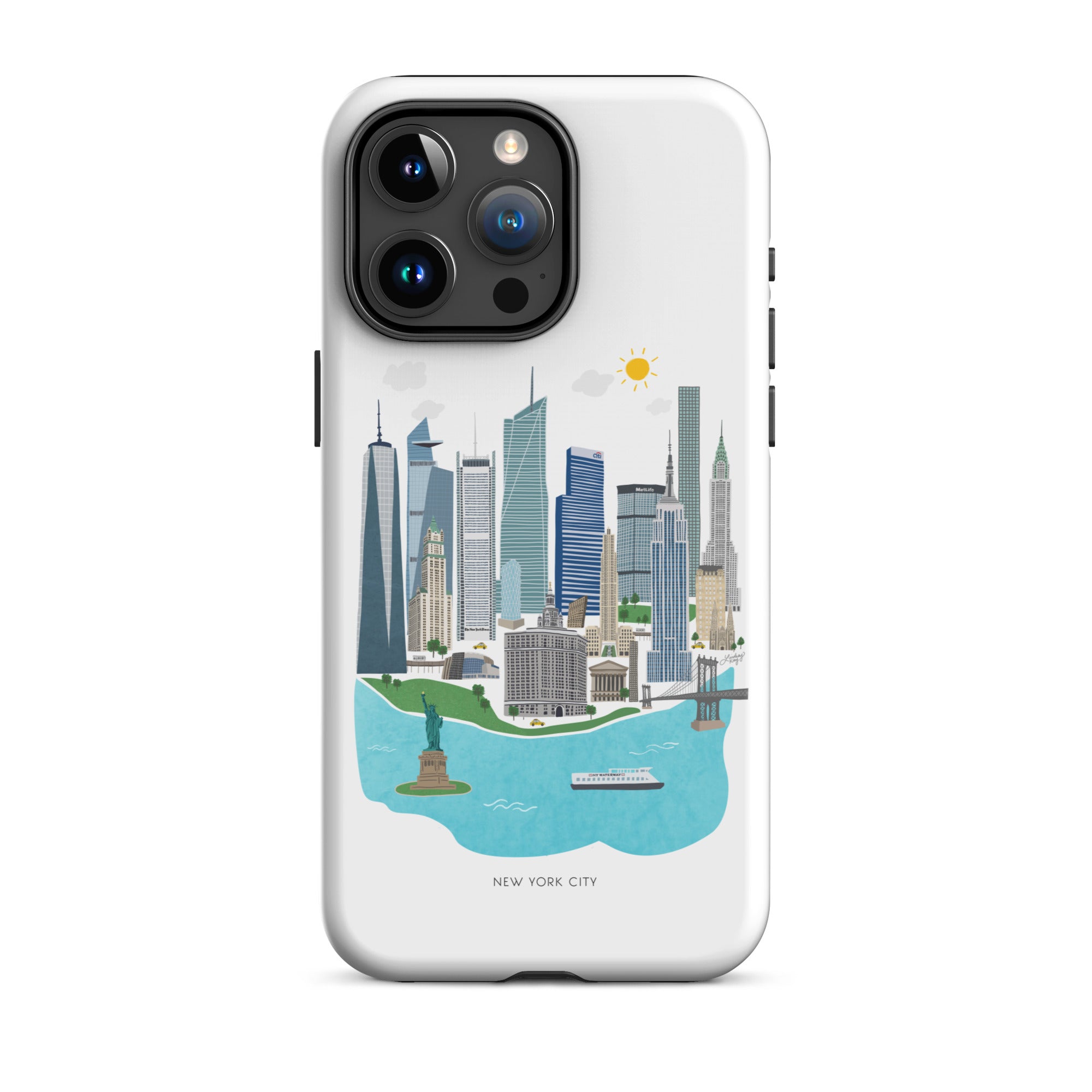 Horizonte de la ciudad de Nueva York - Funda resistente para iPhone®