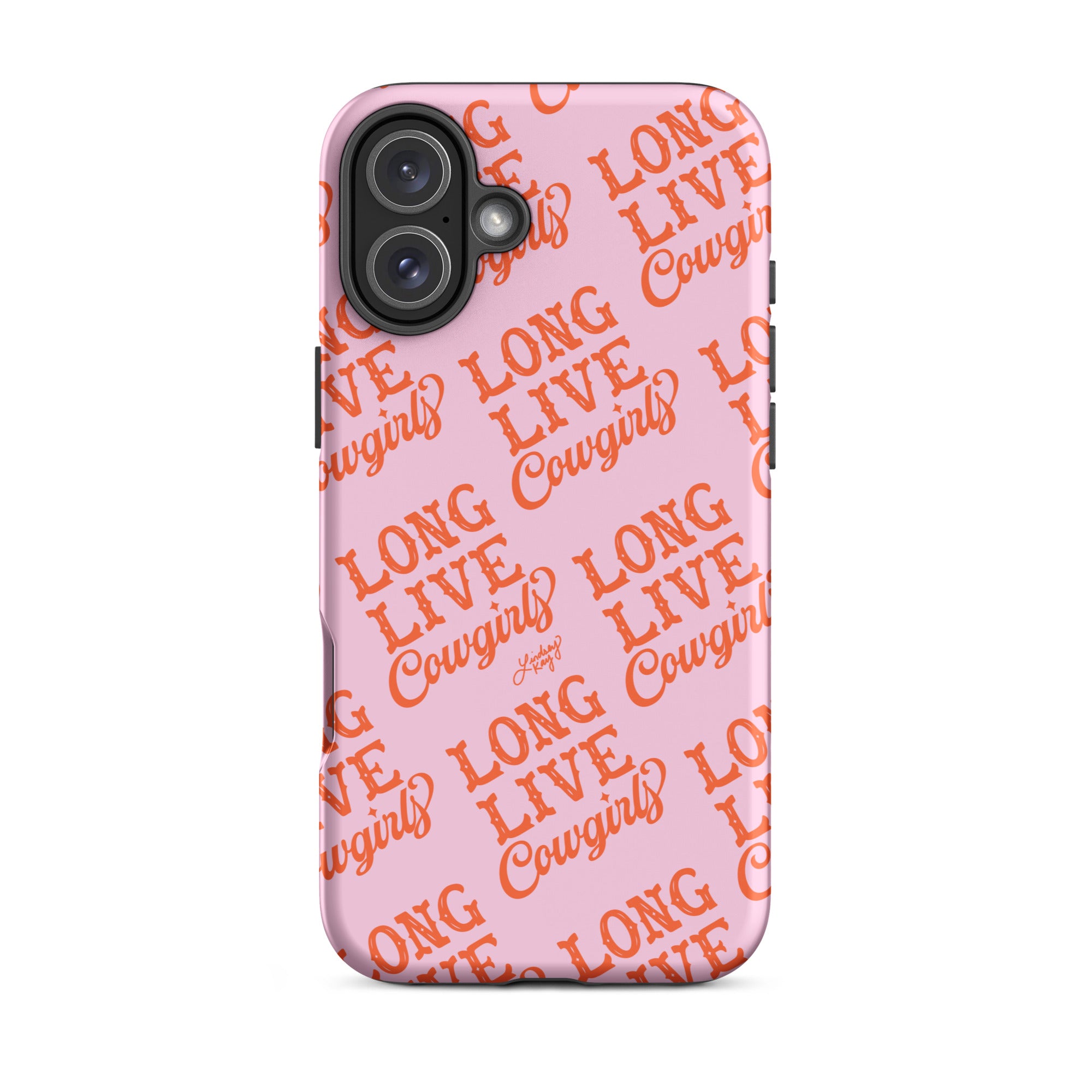 western long live cowgirl magsafe iphone case tough durable tough pink phone accessory lindsey kay collective