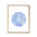 Illustration de boules disco (palette bleue) fond blanc - Impression d'art