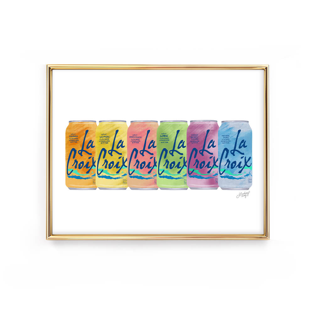 la croix cans illustration art print design