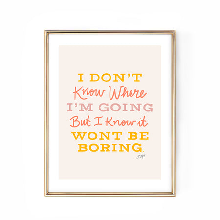 David Bowie hand-lettered quote lyrics art print lindsey kay co