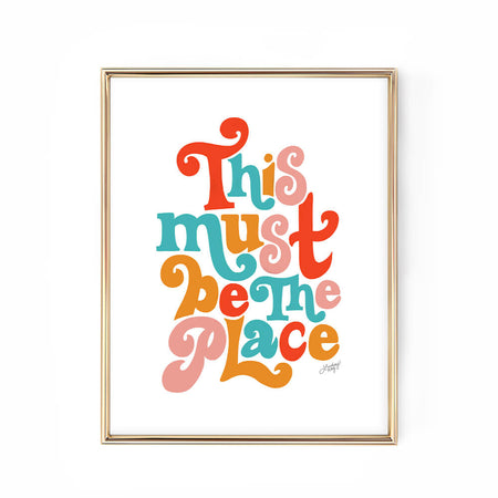 this must be the place art print poster primary colors