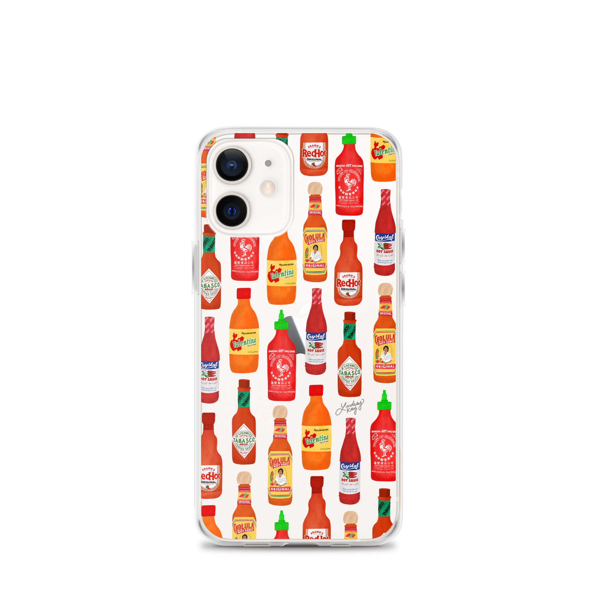 Hot Sauce Pattern Illustration - Clear Case for iPhone®