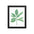 Illustration de plante à feuilles vertes - Impression mate encadrée